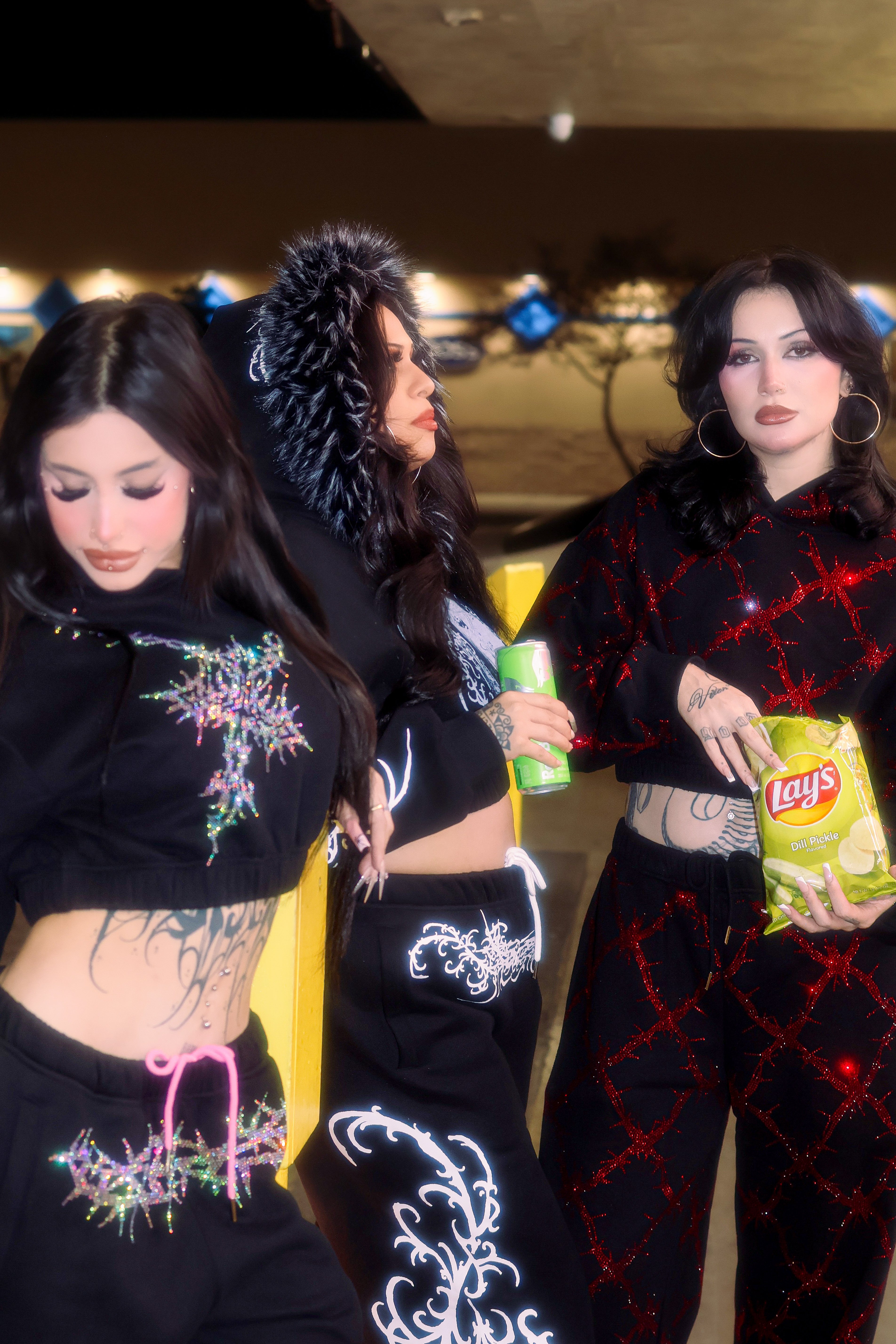 Angels are here crop hoodie