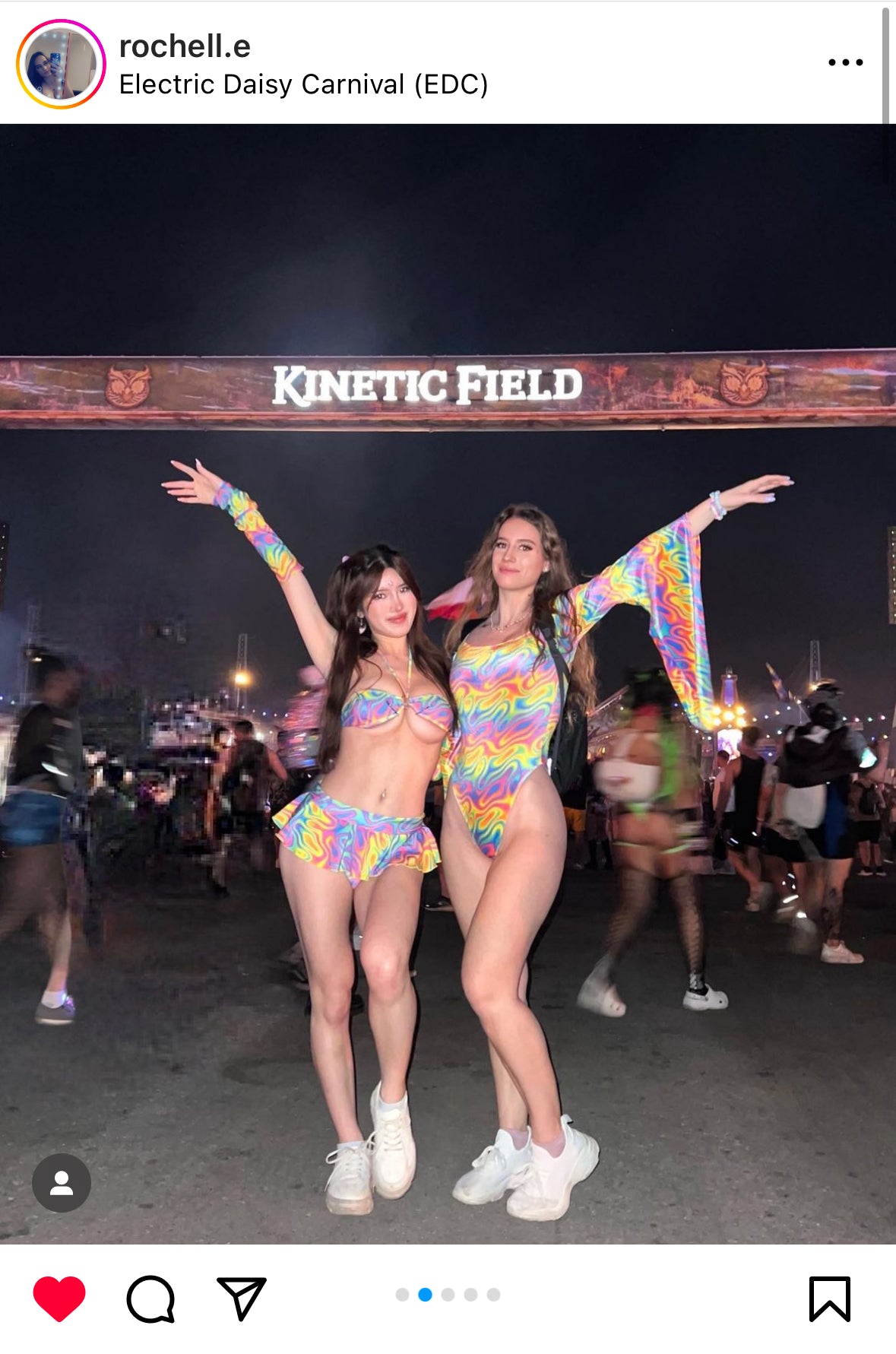 Rainbow sherbert velvet bellsleeves one piece