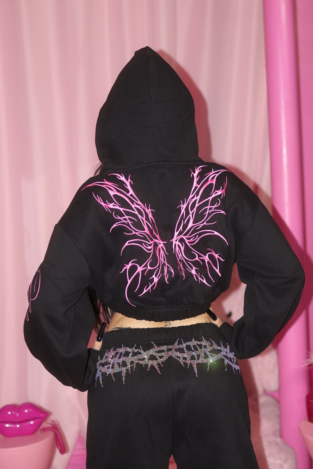 Angels are here crop hoodie — additional product photo 13 of 16