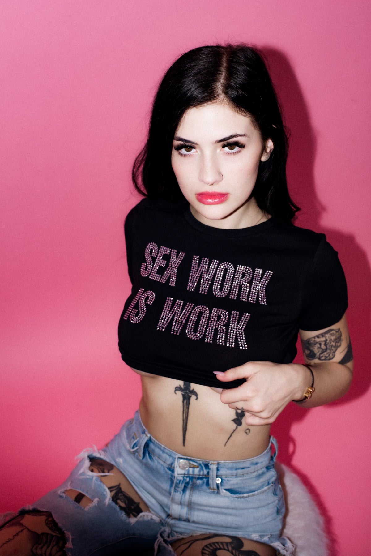 Sex work is work crop top