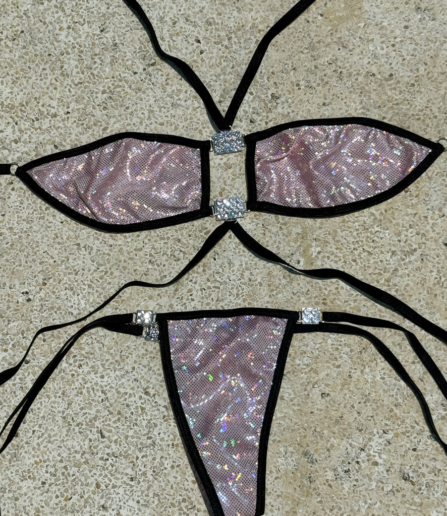 Dreamhouse black sparkle bikini