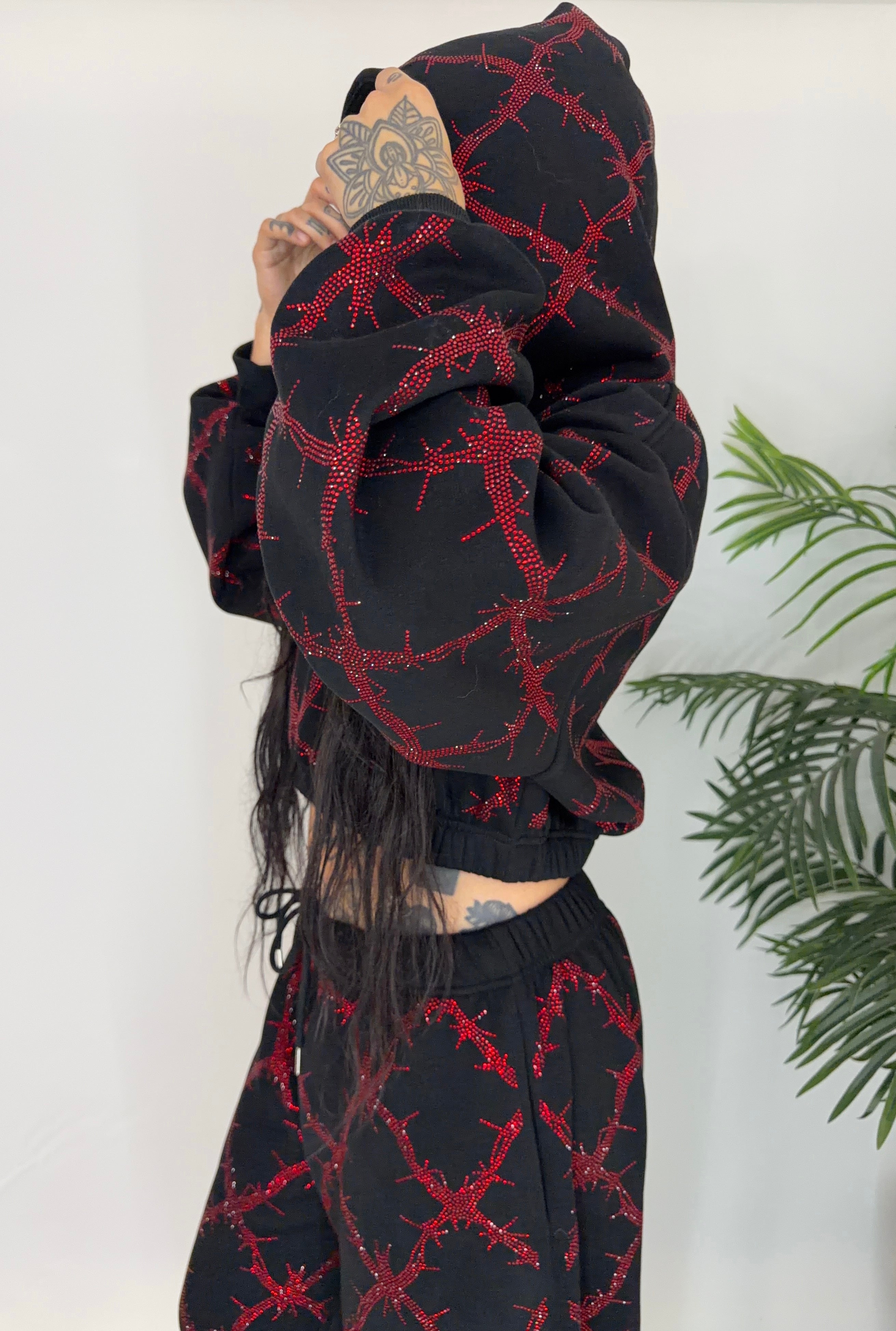 Barbed wire fence sweatpants