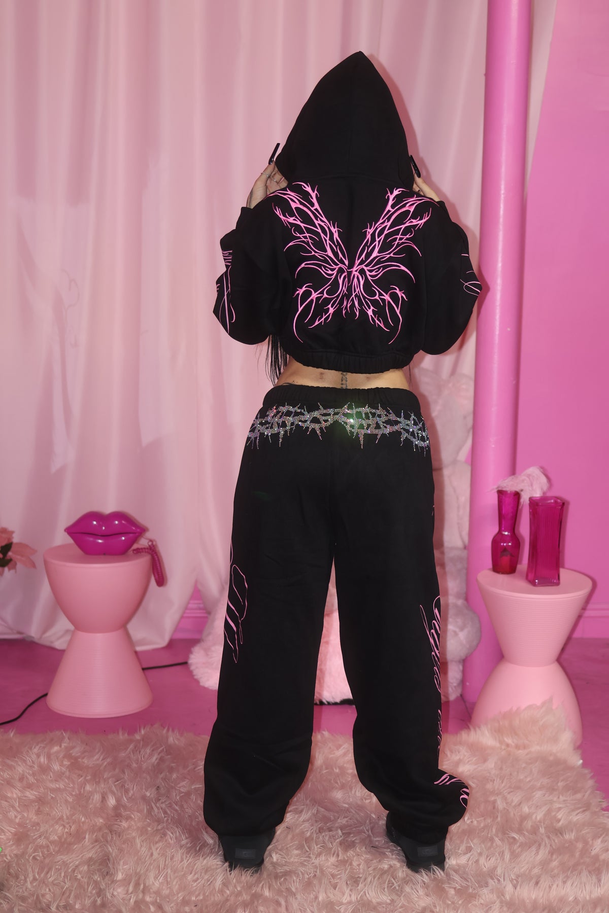 Angels are here crop hoodie — additional product photo 12 of 16