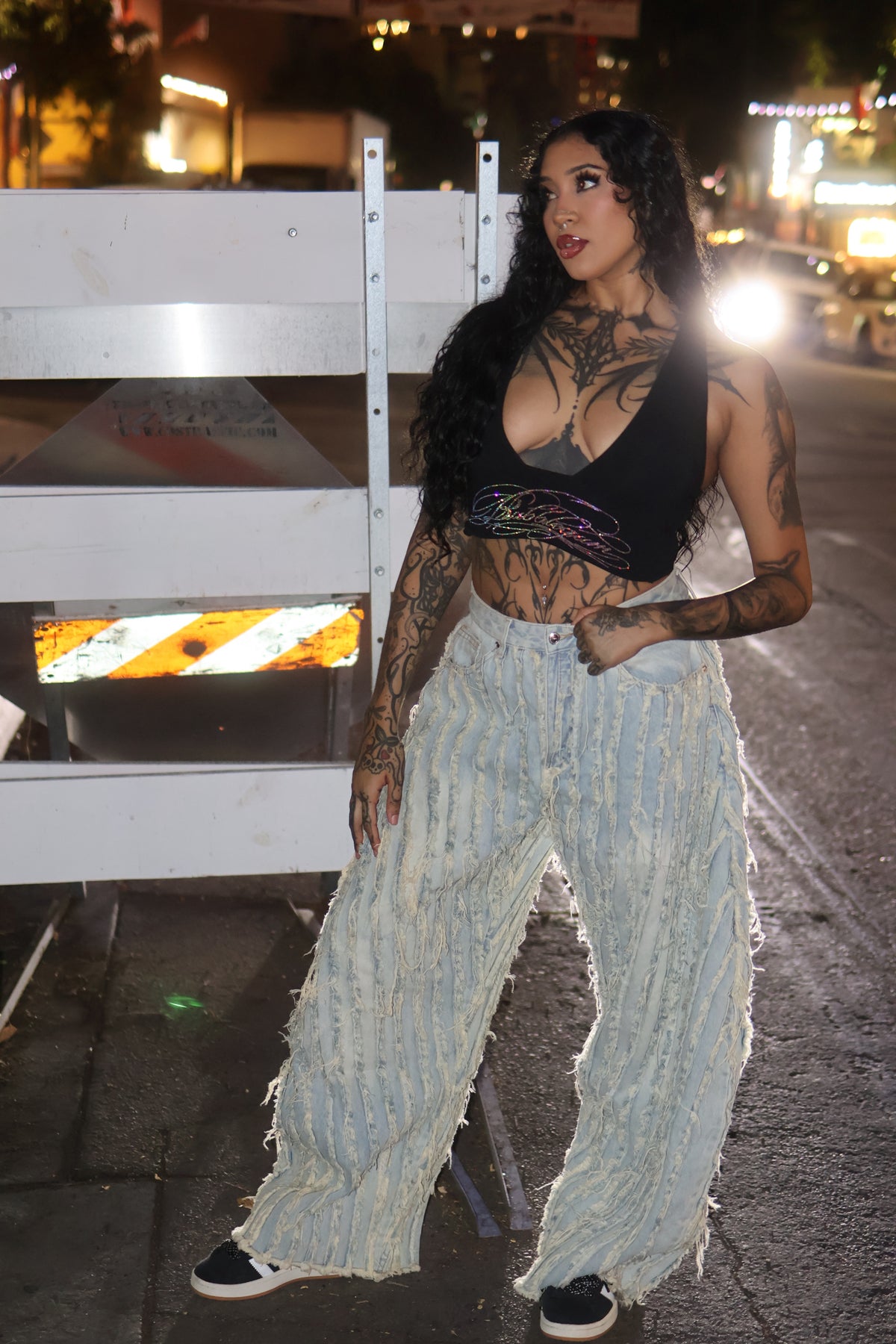 Tear you apart baggy distressed denim jeans