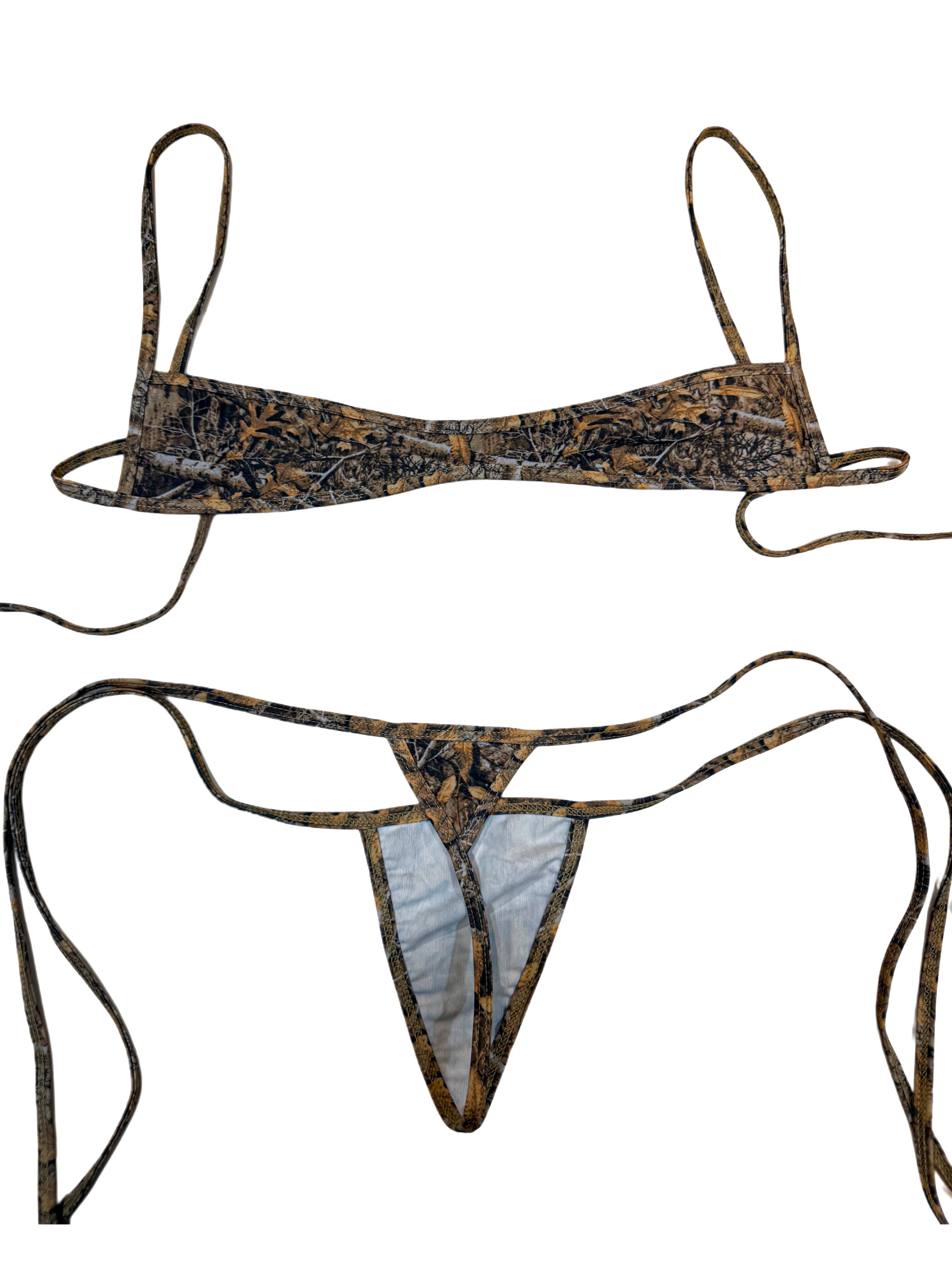 Tree camo faded slanted microkini