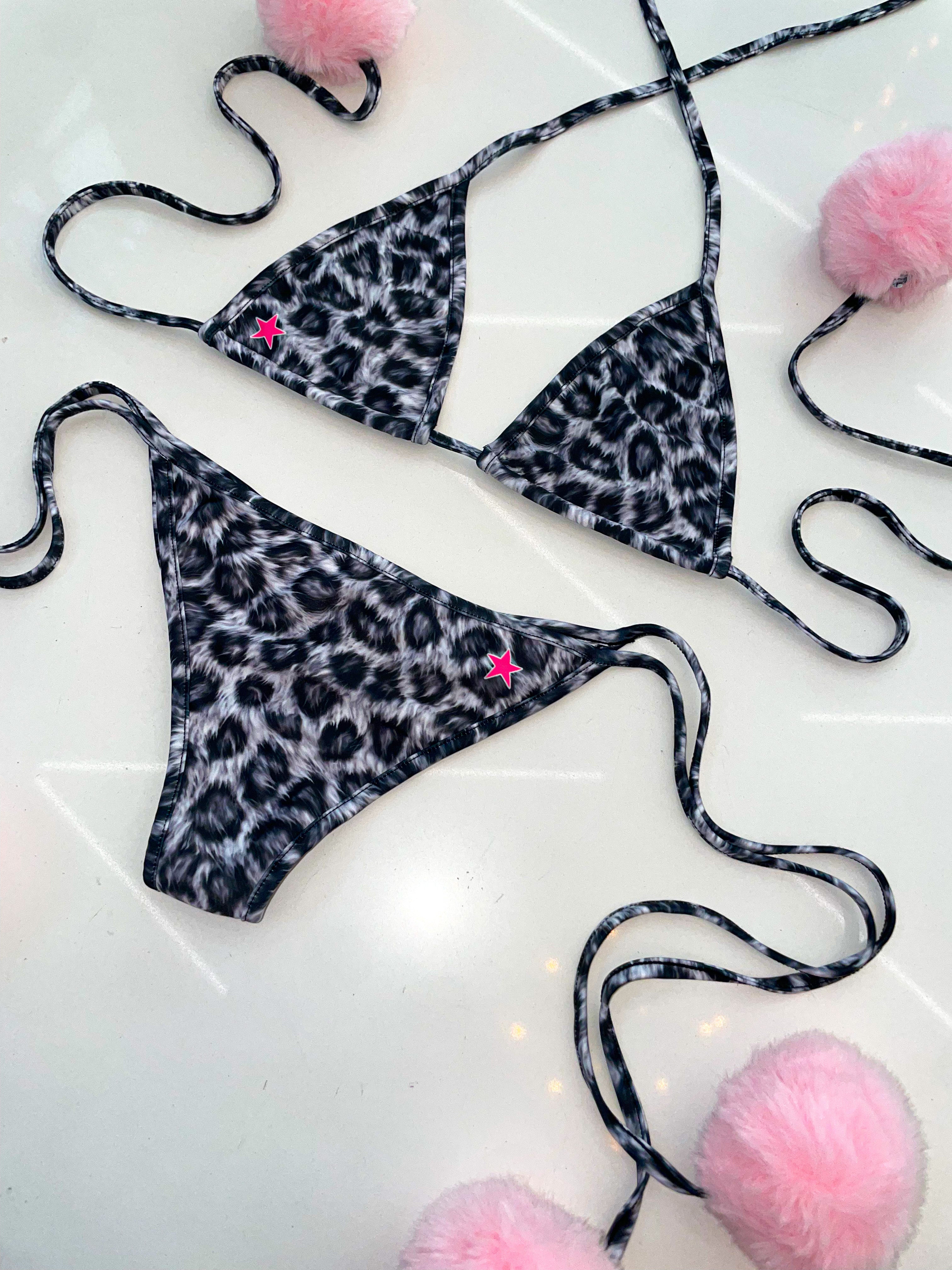 Snow leopard bikini set