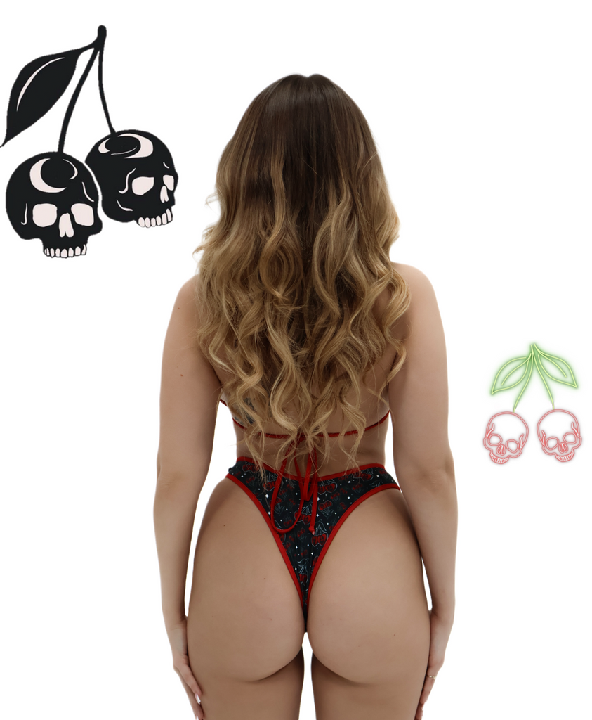 Skull cherries bikini