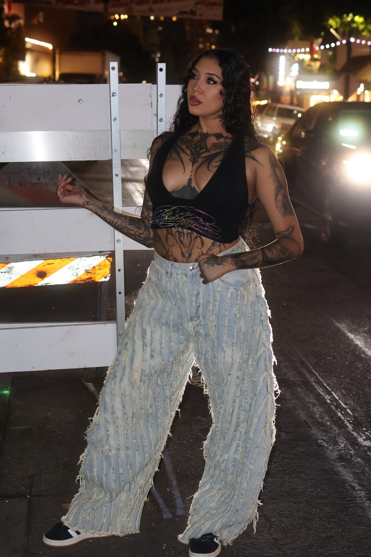 Tear you apart baggy distressed denim jeans