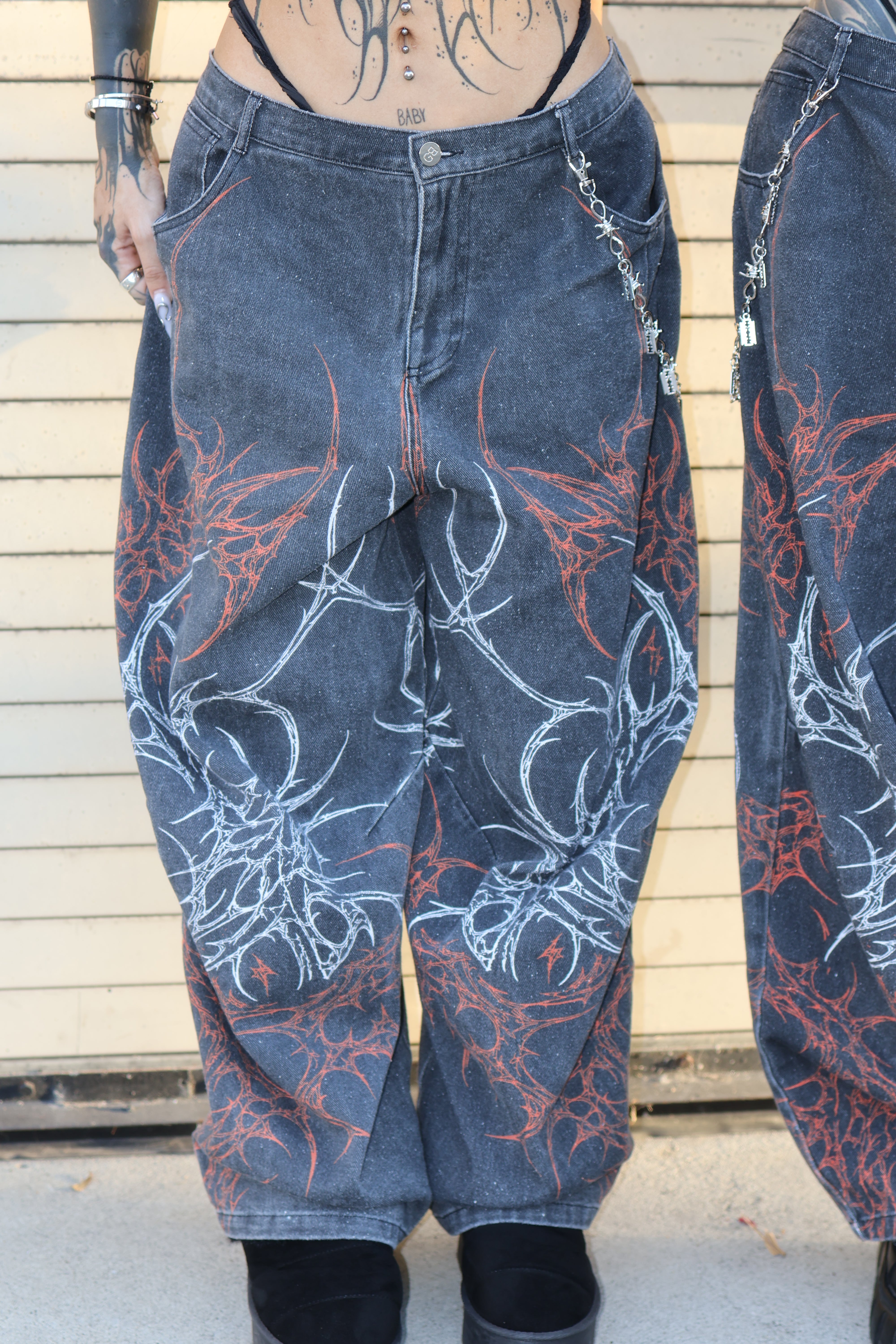 Opium Baggy Low-Rise Denim Jeans | Bubblegum The Brand