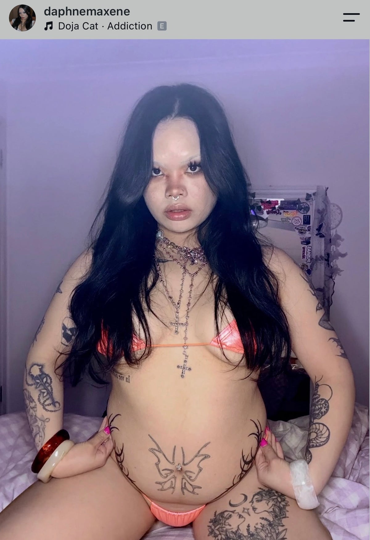 Hologram string microkinis