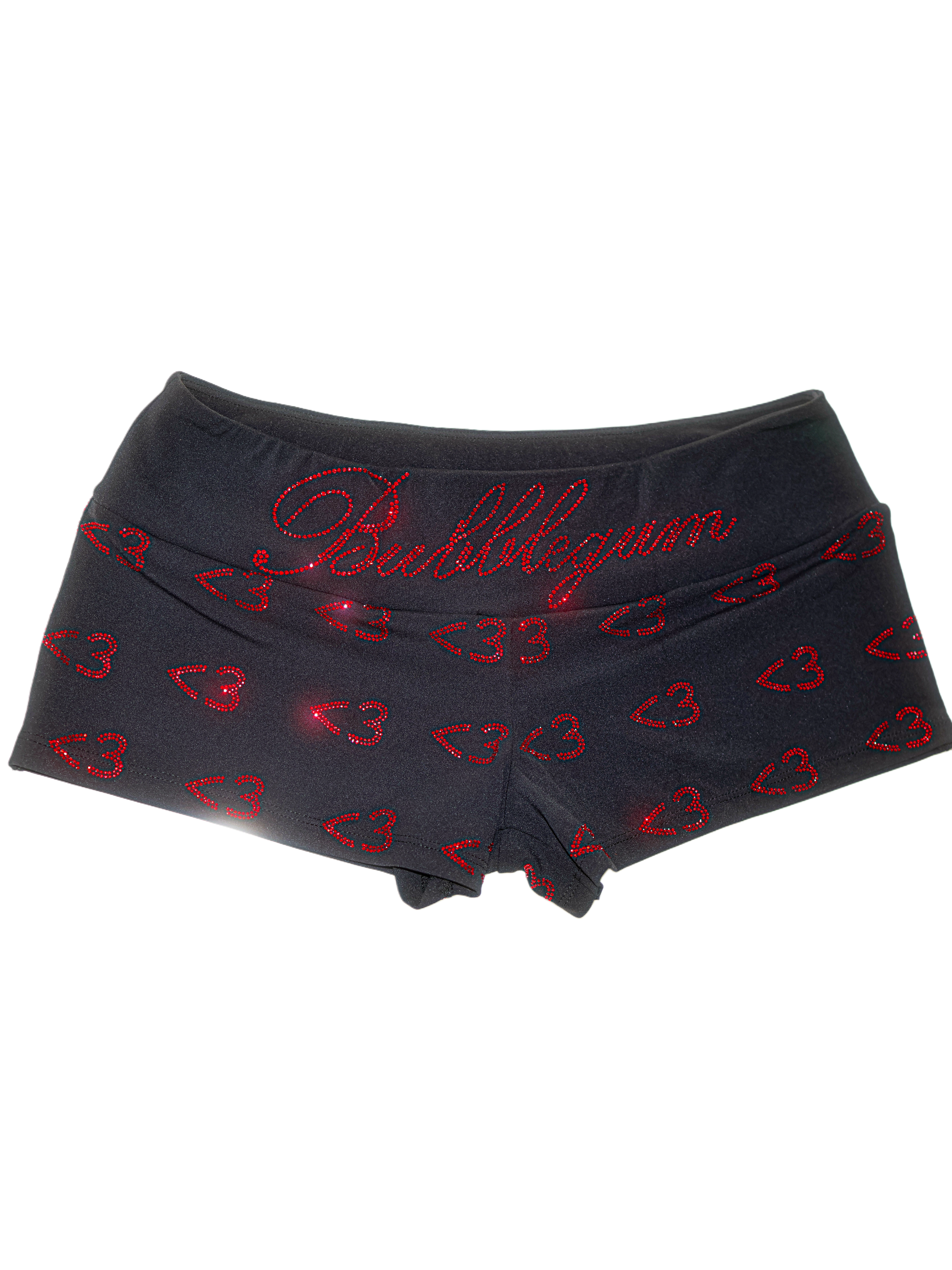 Unloved rhinestone micro shorts