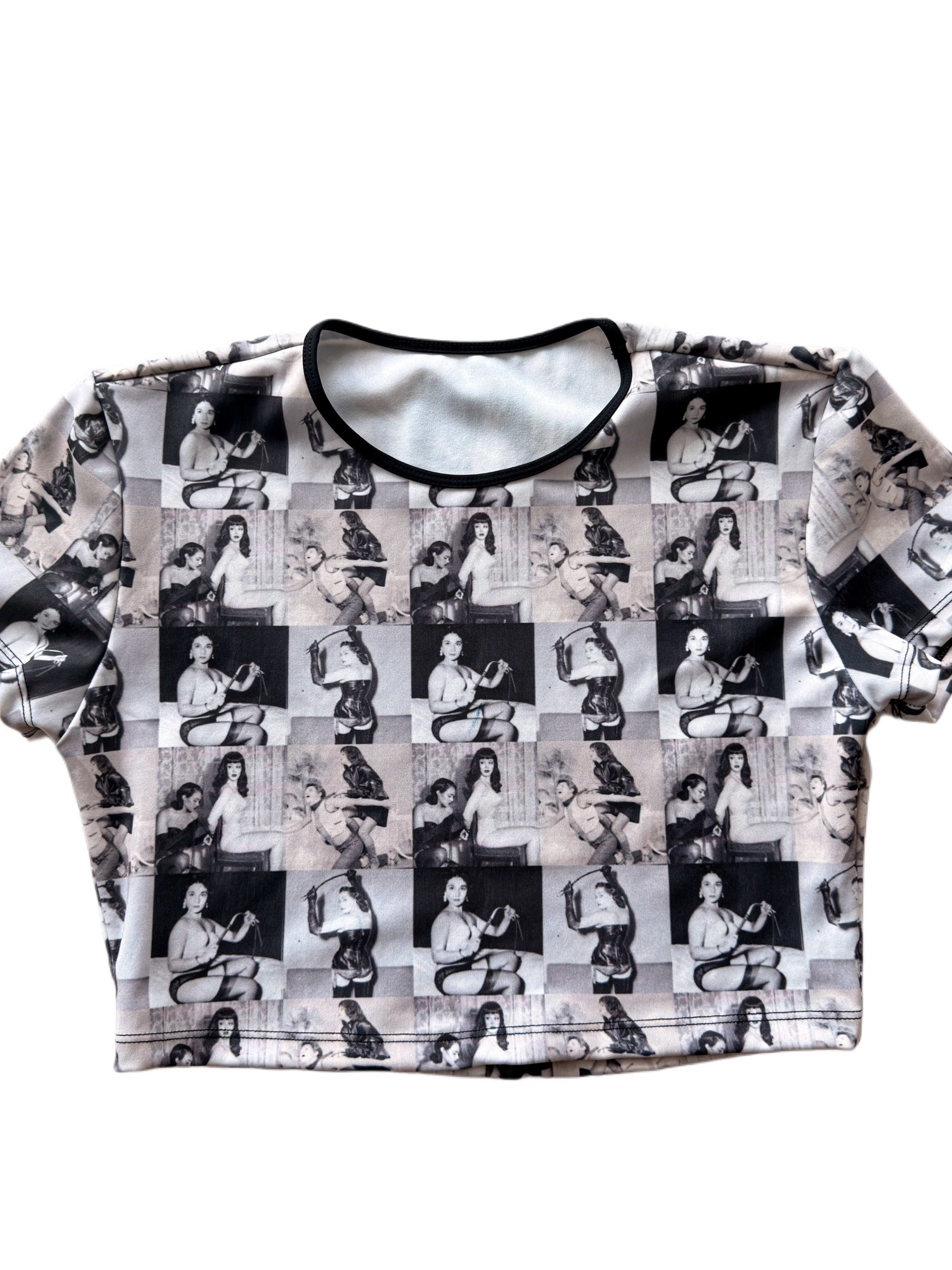 Vintage Dominatrix crop top