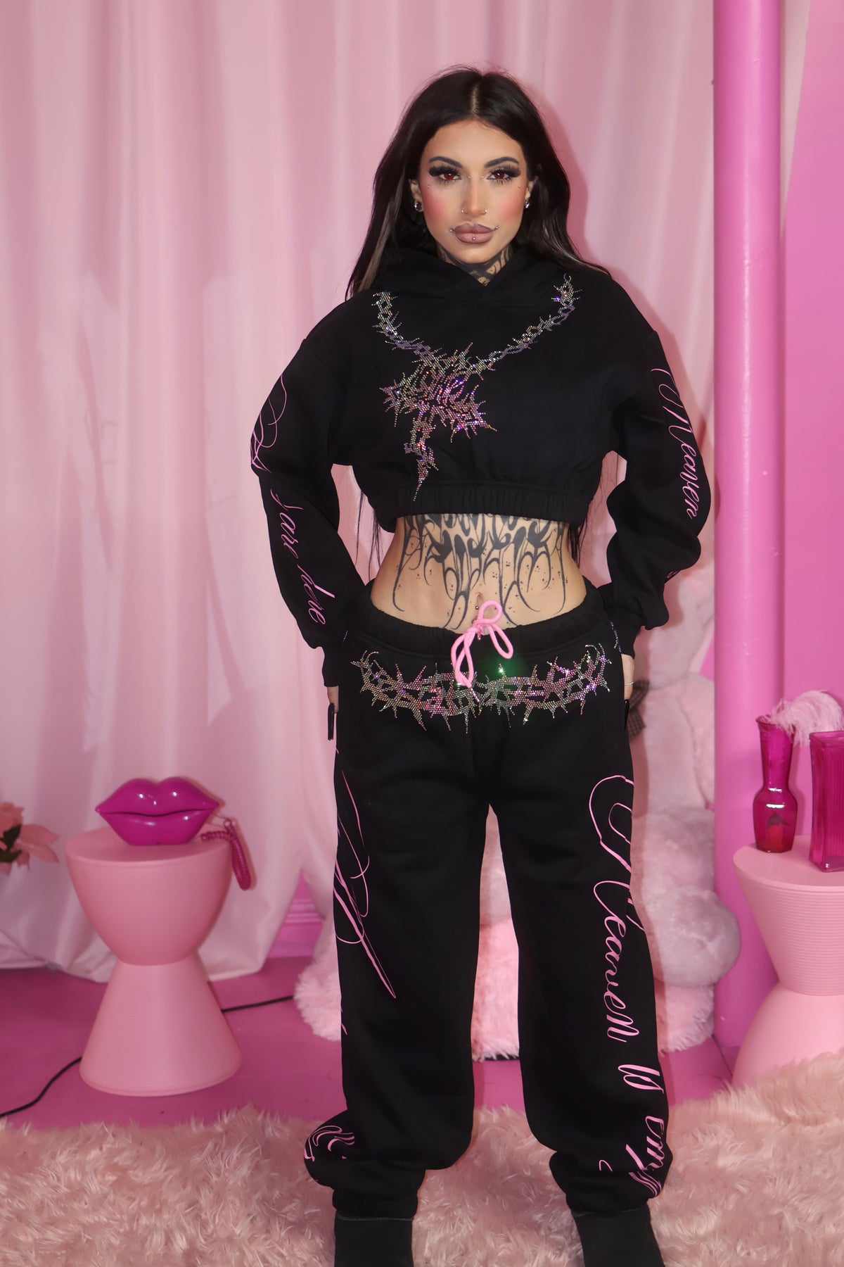 Angels are here crop hoodie — additional product photo 4 of 16