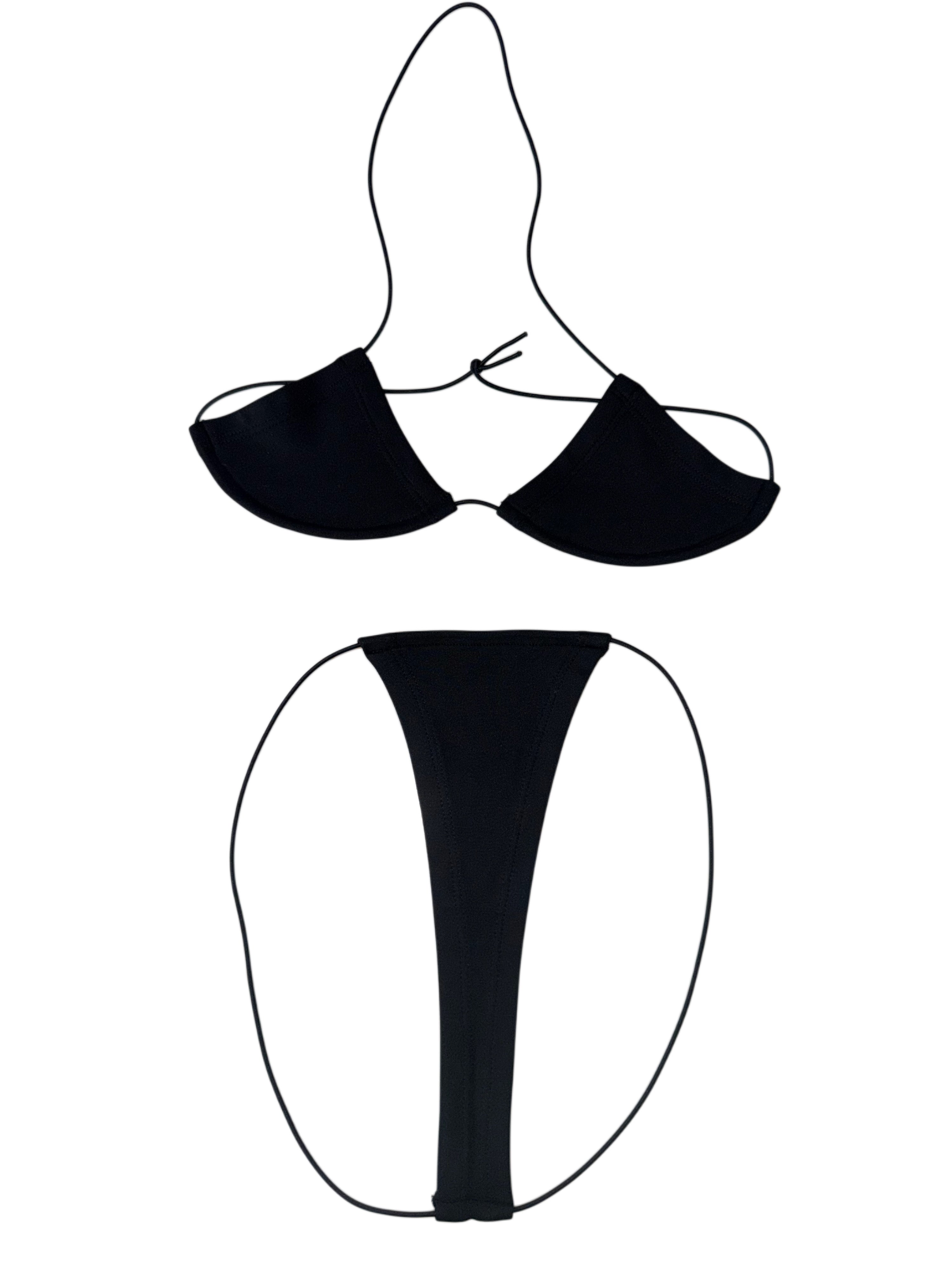 String Microkini plain colors