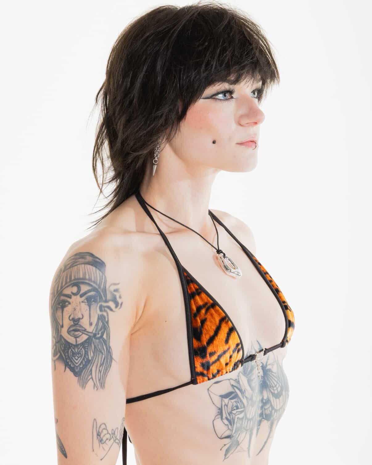 Velvet tiger bling bikini