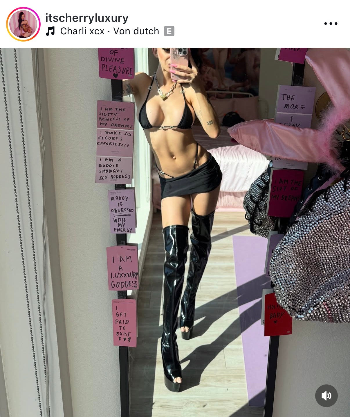 Succubus sparkle miniskirt bikini set