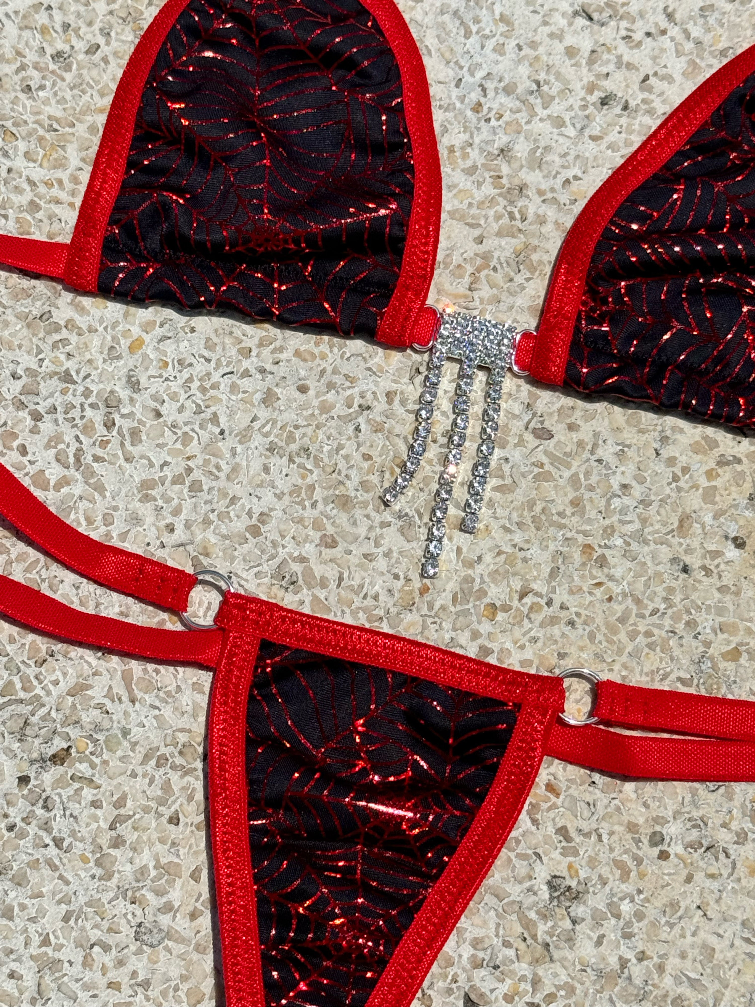 Spiderwebs sparkle microkini