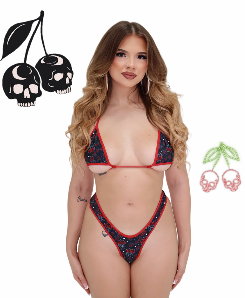 Skull cherries bikini