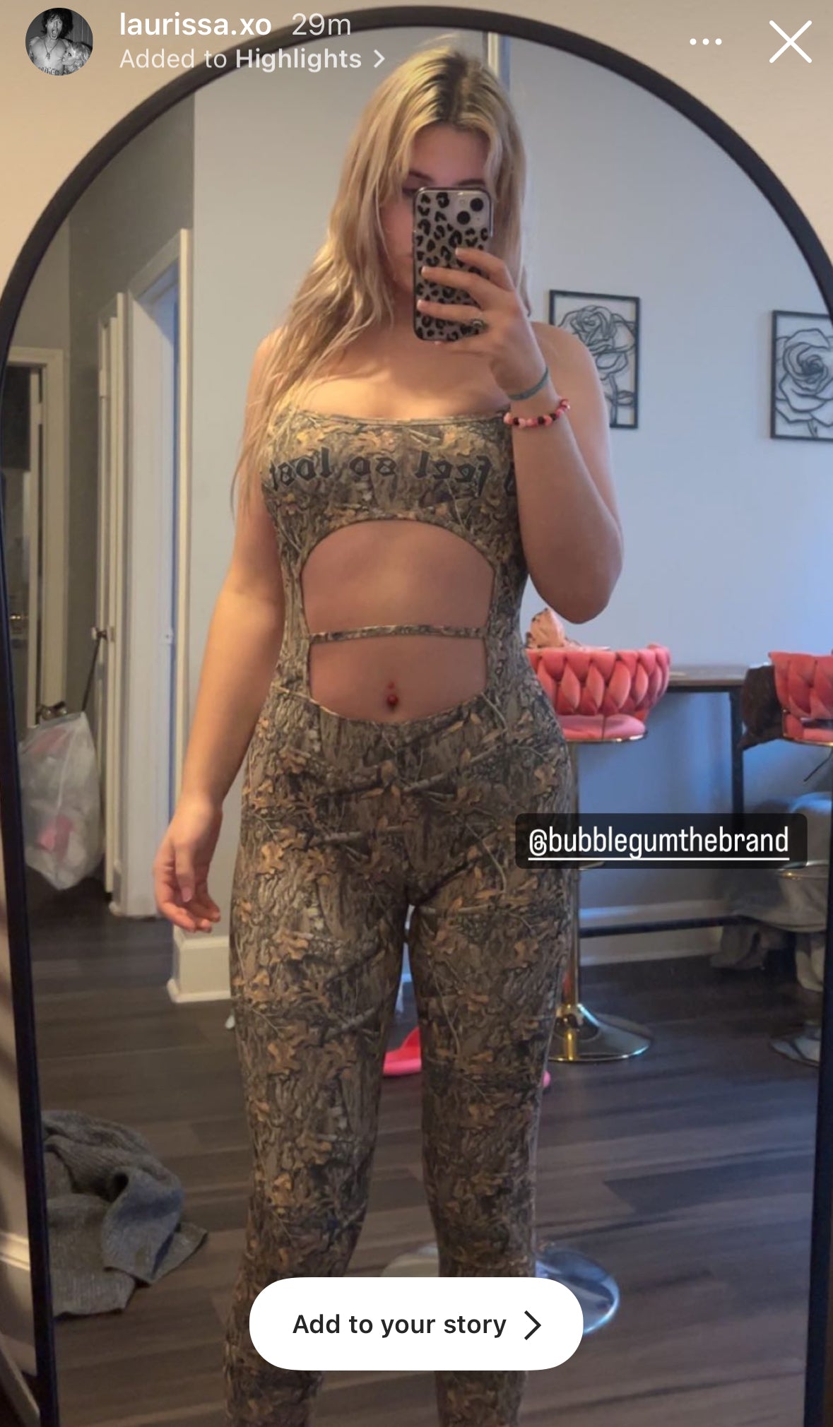 I feel so lost camo jumpsuit