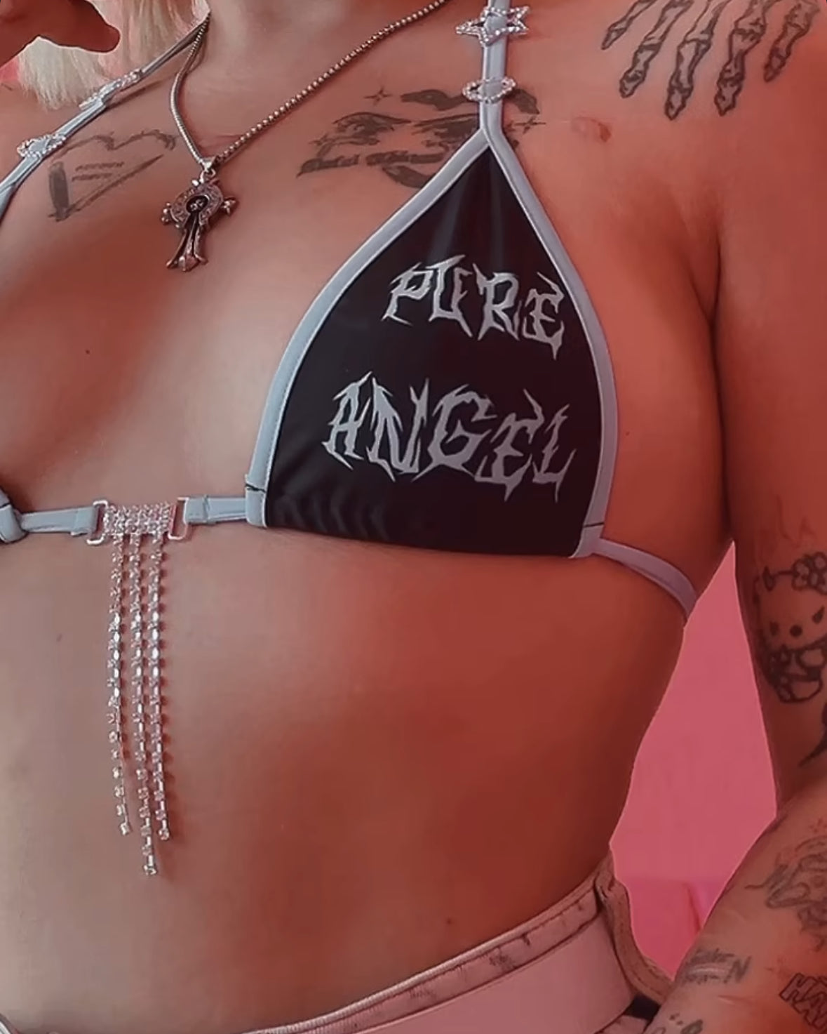 Pure angel miniskirt bikini set