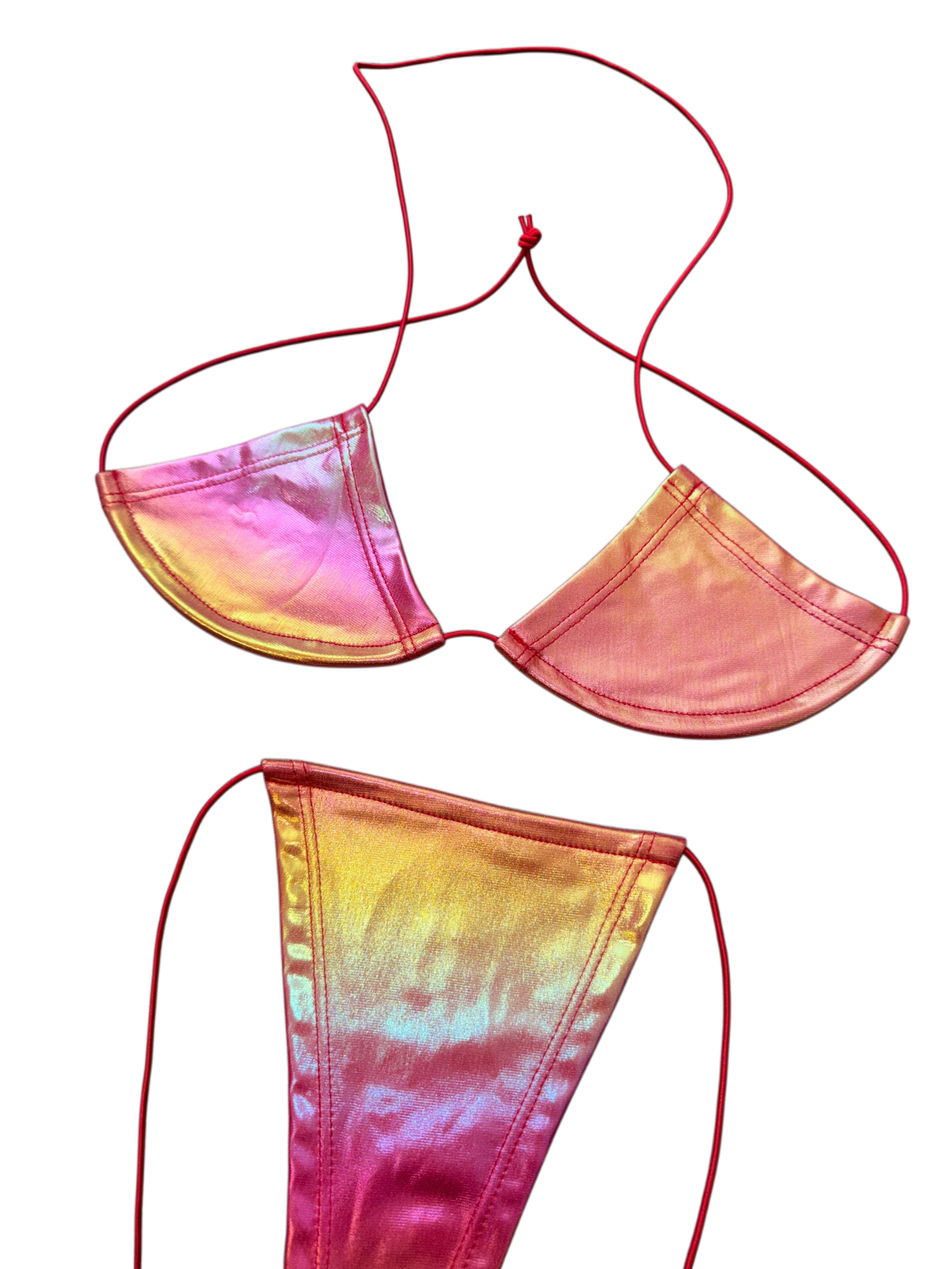 Hologram string microkinis — additional product photo 4 of 21