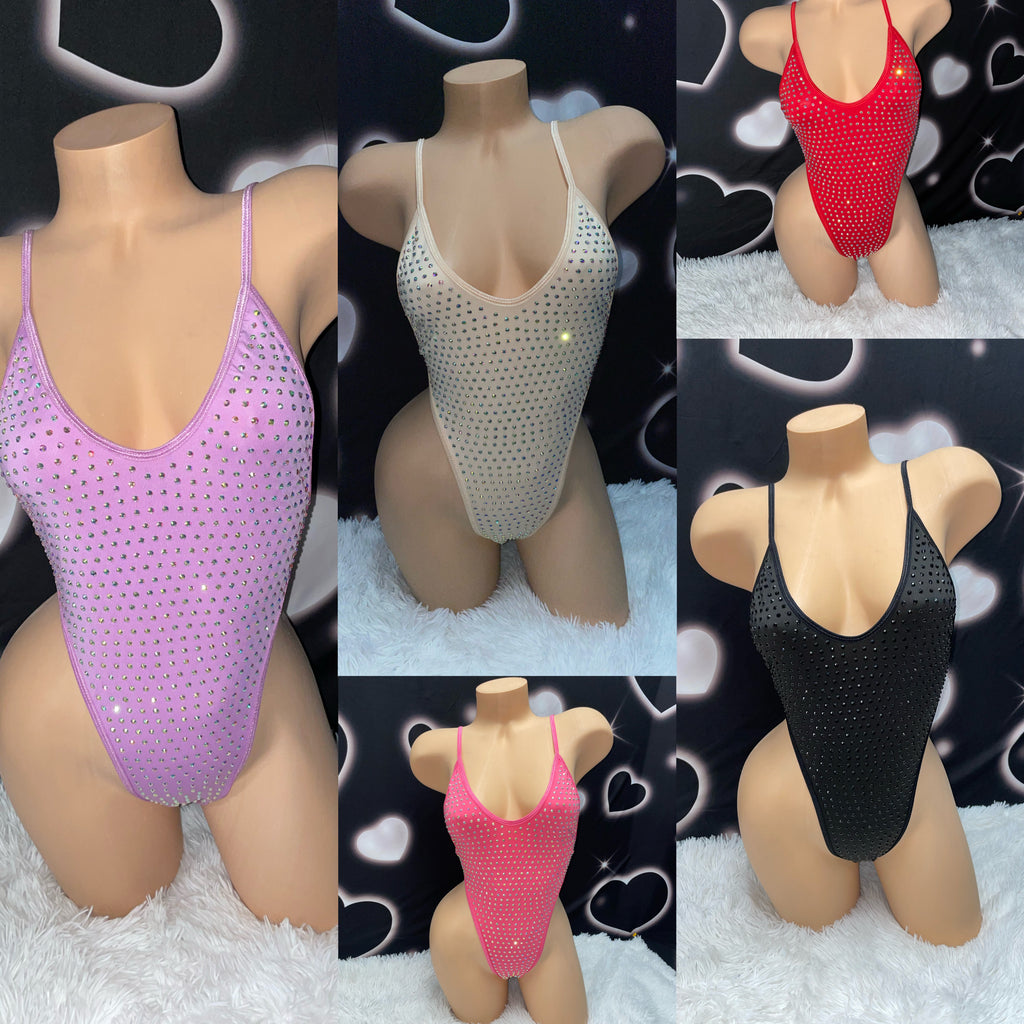 Iced out rhinestone one piece - new colors! - Bikinis, Monokinis, skirt sets, and apparel inspired by strippers - Bubblegum The Brand