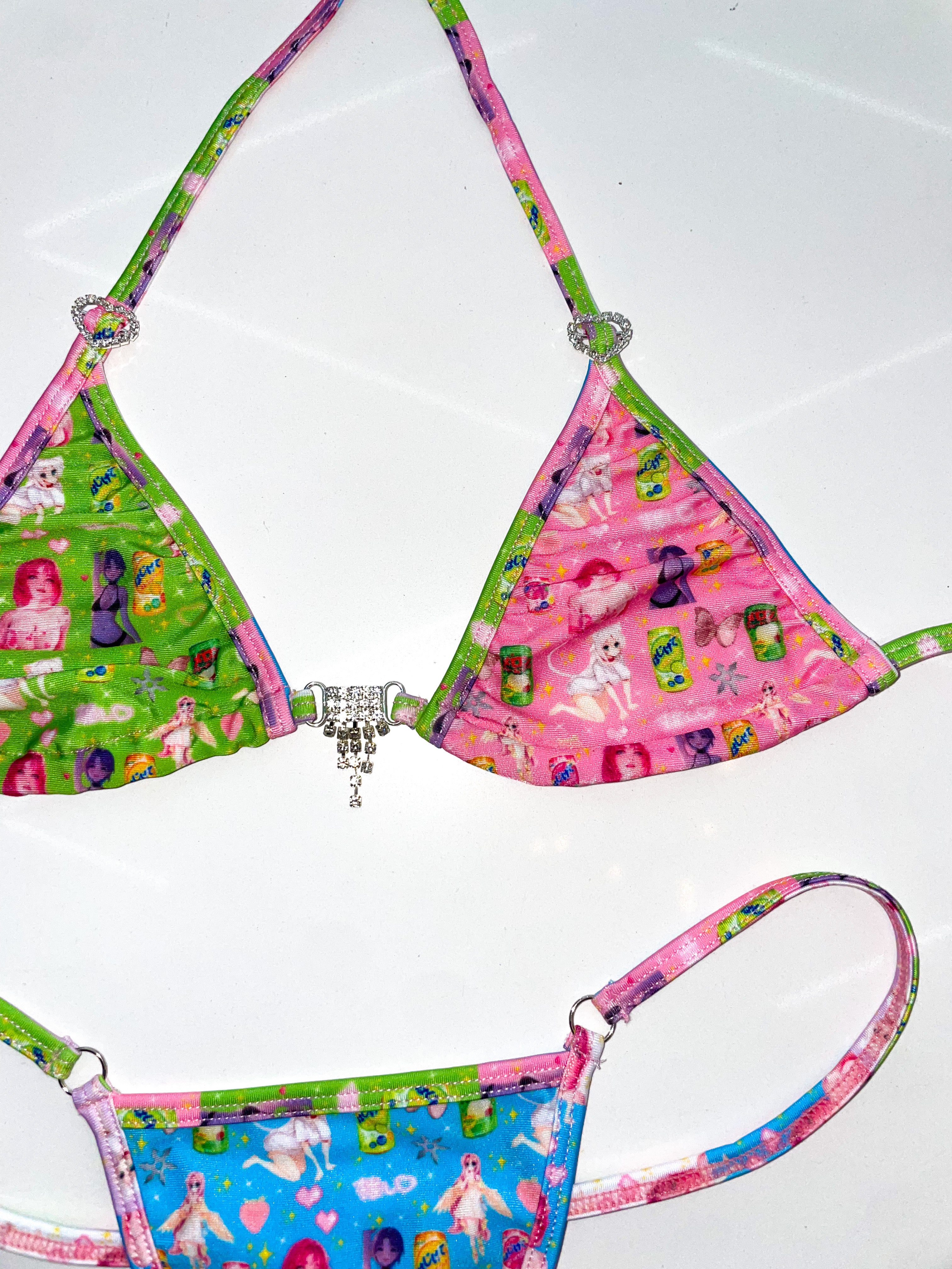 Sodapop sparkle microkini - Bikinis, Monokinis, skirt sets, and apparel inspired by strippers - Bubblegum The Brand