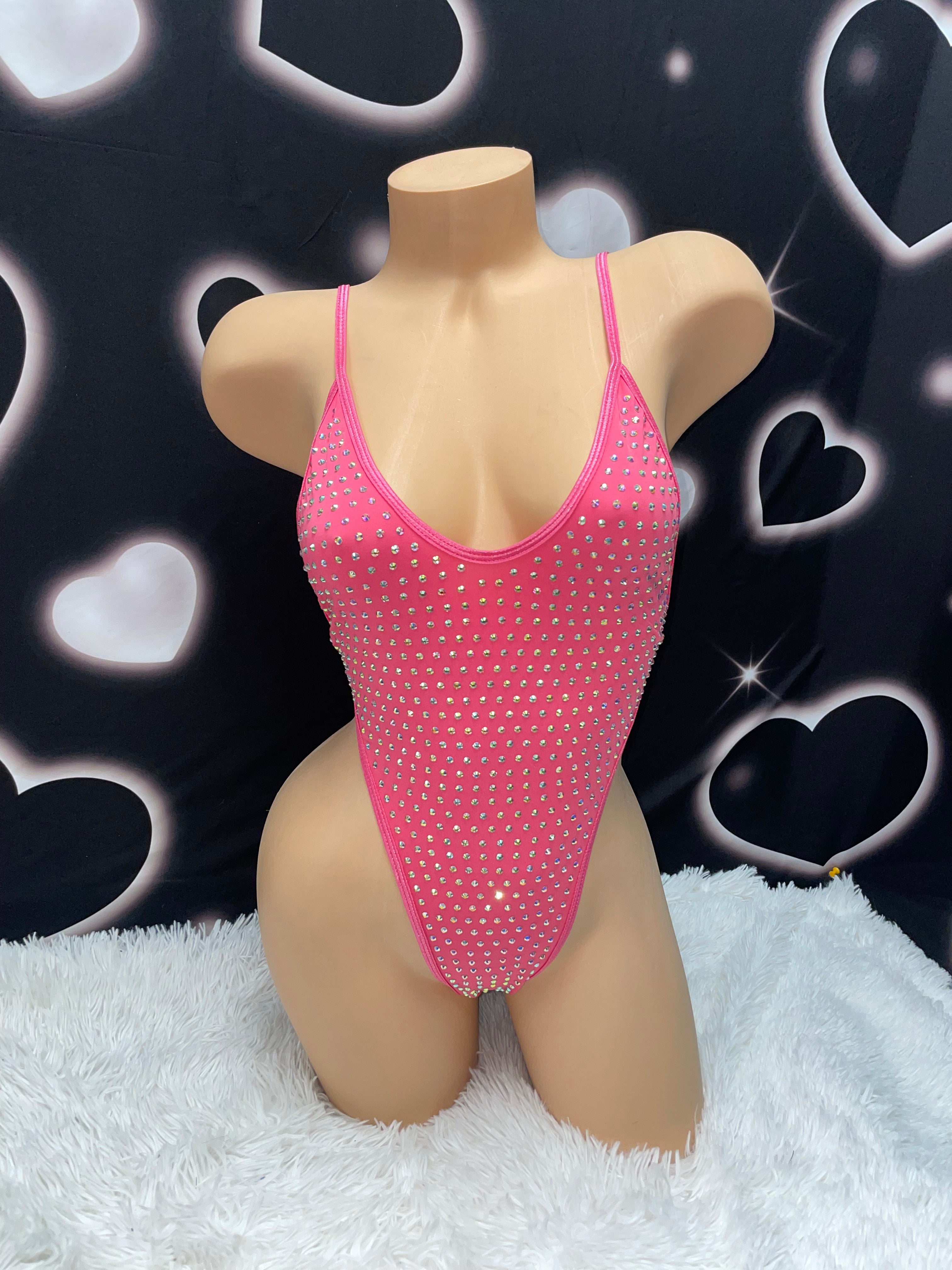 Iced out rhinestone one piece - new colors! - Bikinis, Monokinis, skirt sets, and apparel inspired by strippers - Bubblegum The Brand