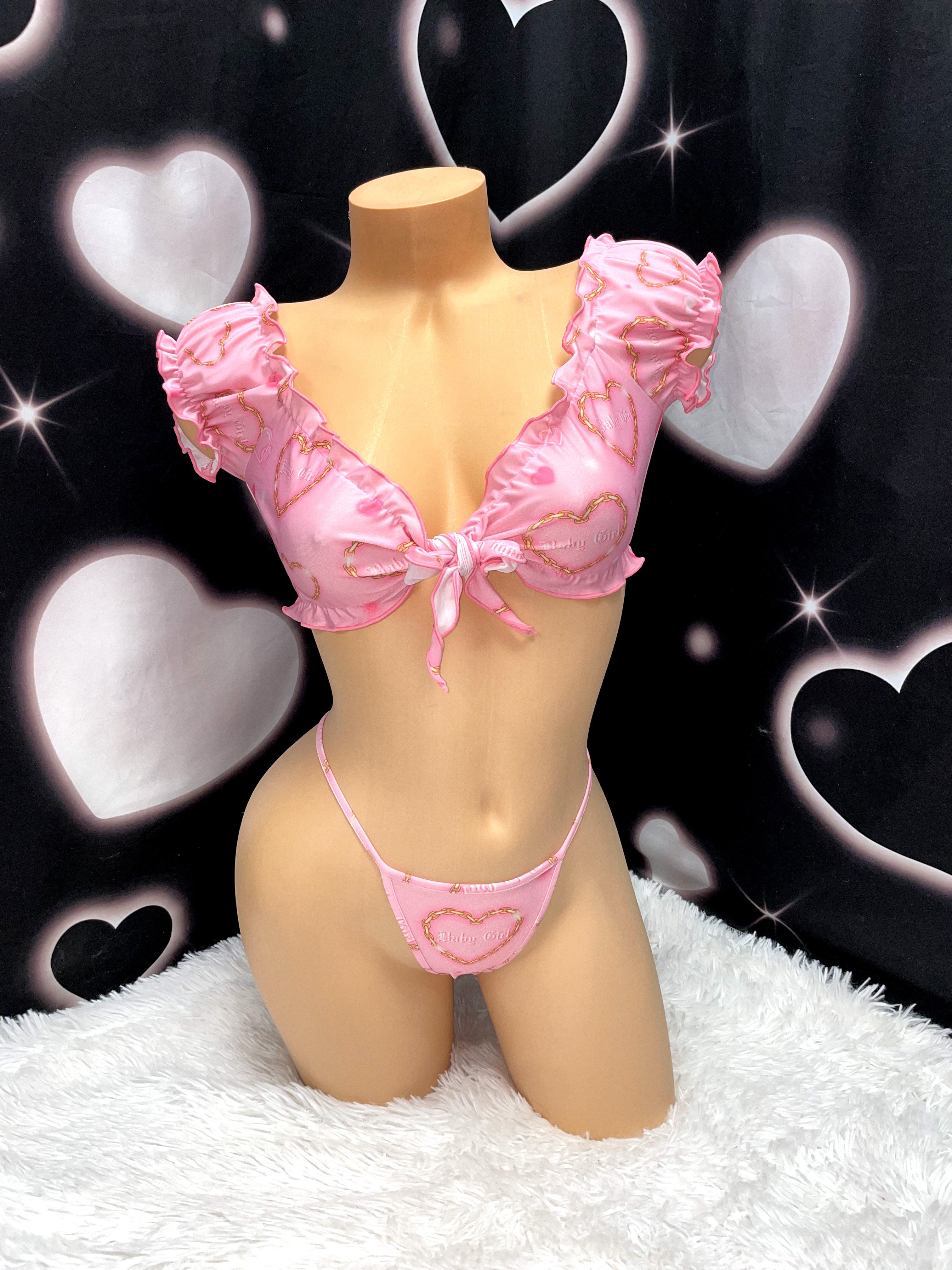 Babygirl ruffle skirt set - Bikinis, Monokinis, skirt sets, and apparel inspired by strippers - Bubblegum The Brand