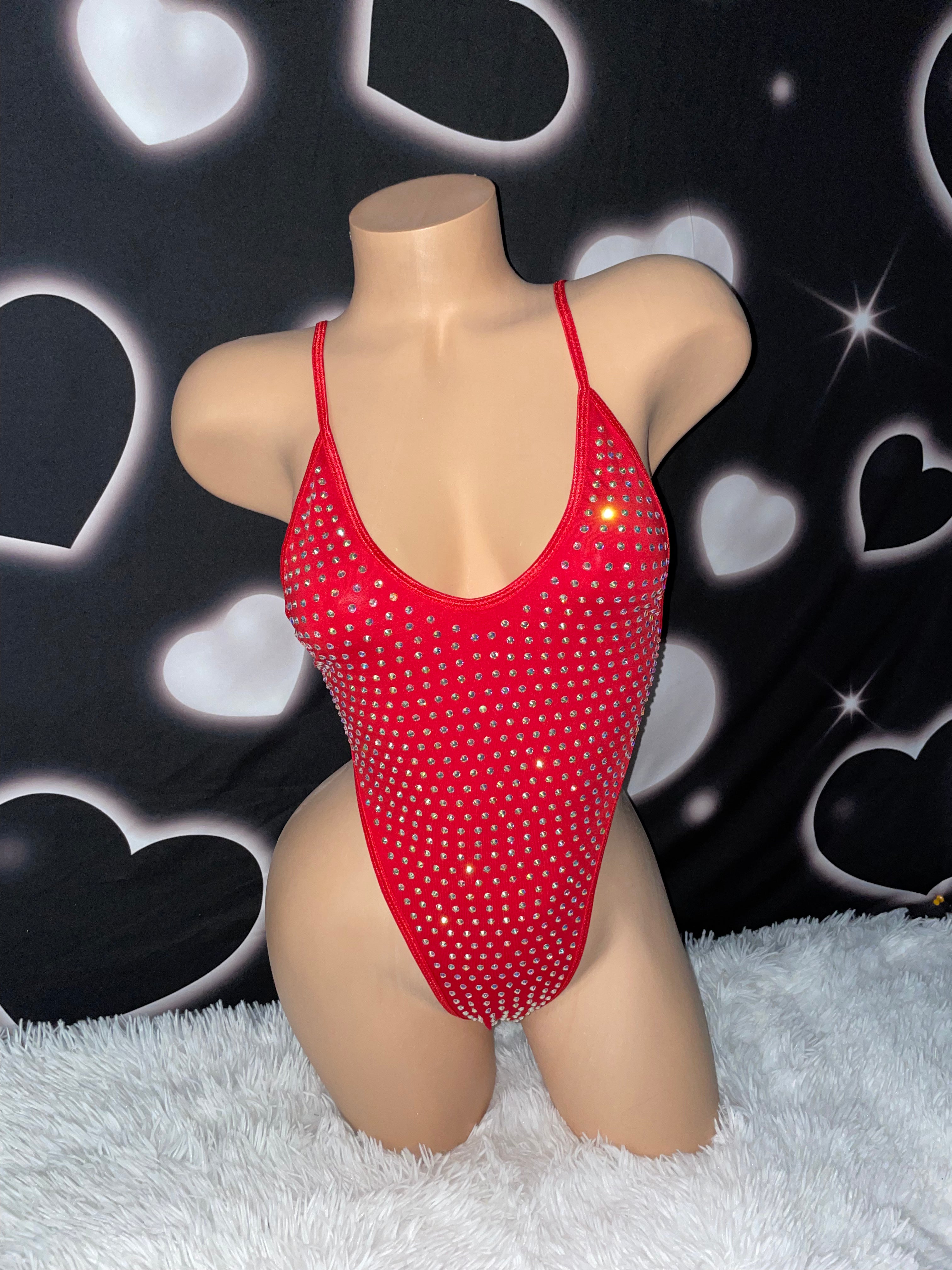 Iced out rhinestone one piece - new colors! - Bikinis, Monokinis, skirt sets, and apparel inspired by strippers - Bubblegum The Brand