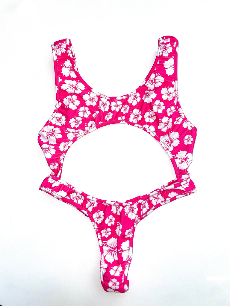 Lei me down peekaboo one piece - Bikinis, Monokinis, skirt sets, and apparel inspired by strippers - Bubblegum The Brand
