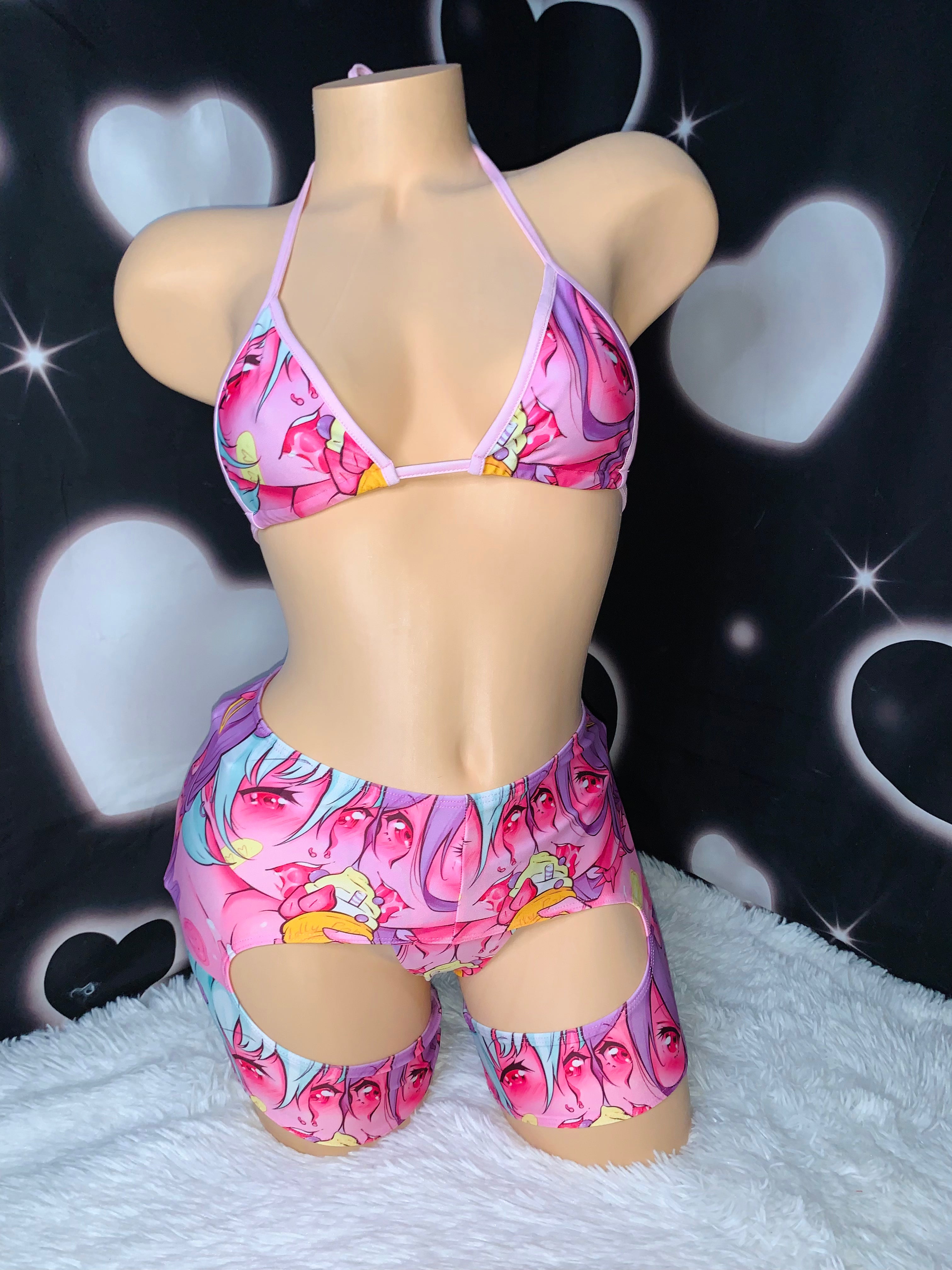 LolliPop chaps set - Bikinis, Monokinis, skirt sets, and apparel inspired by strippers - Bubblegum The Brand