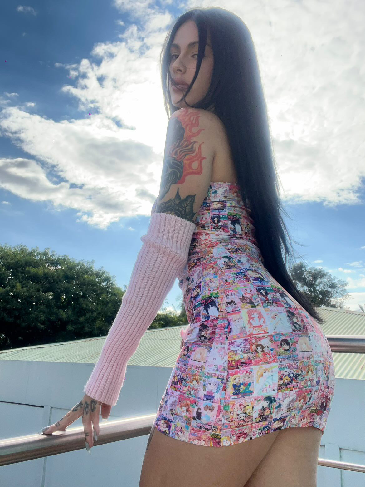 Manga Tube Dress - Bikinis, Monokinis, skirt sets, and apparel inspired by strippers - Bubblegum The Brand