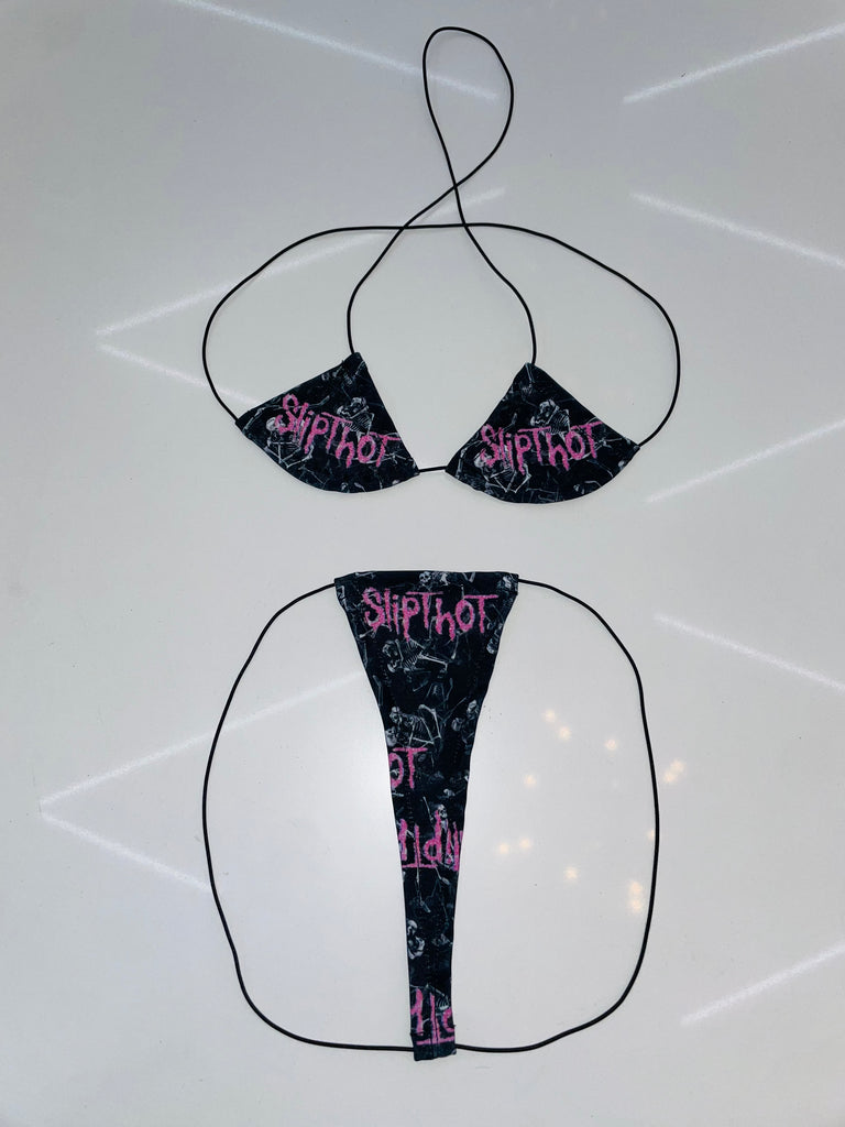 Slipthot string microkini - Bikinis, Monokinis, skirt sets, and apparel inspired by strippers - Bubblegum The Brand