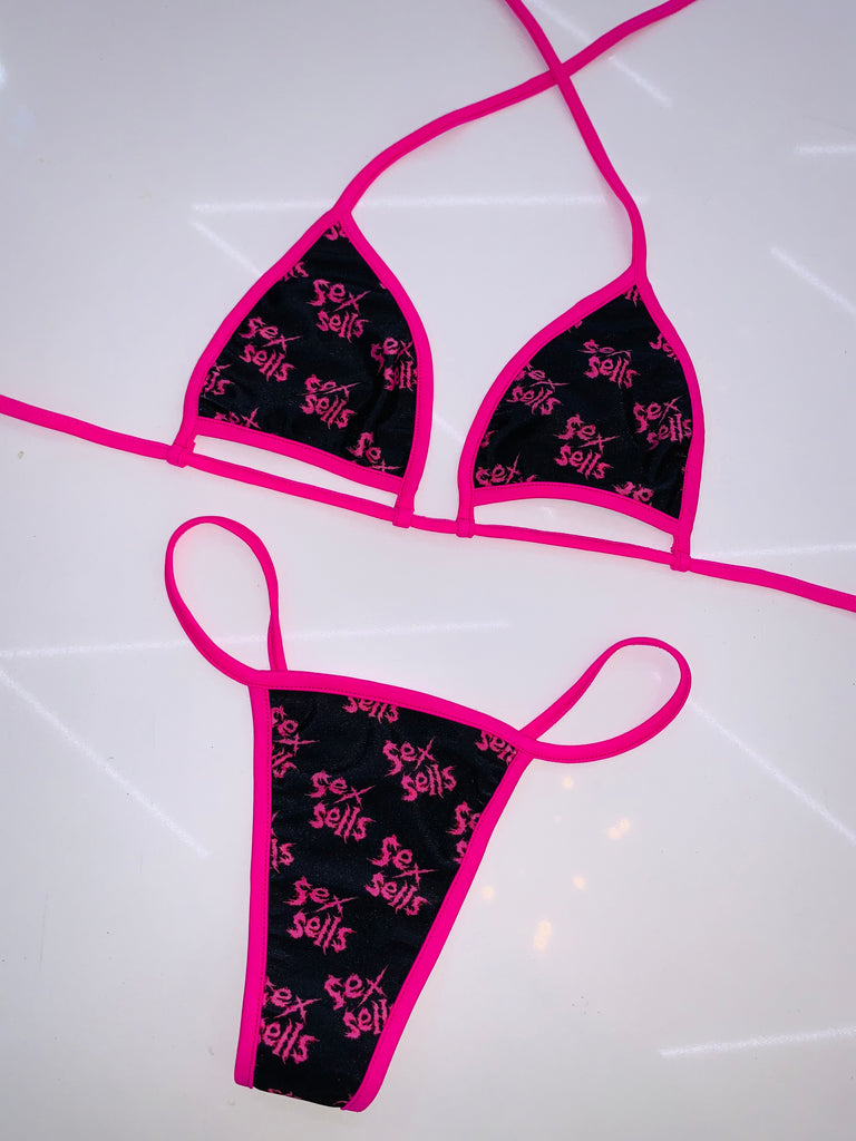 Sex sells bikini pink - Bikinis, Monokinis, skirt sets, and apparel inspired by strippers - Bubblegum The Brand