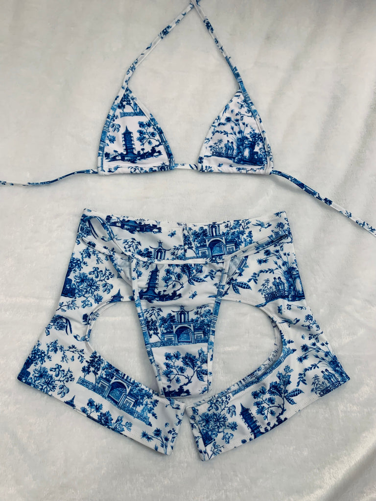 Porcelain Chap Sets - Bikinis, Monokinis, skirt sets, and apparel inspired by strippers - Bubblegum The Brand