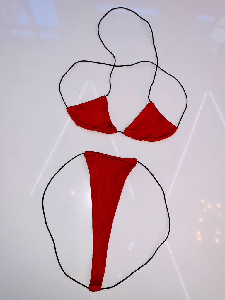 String Microkini plain colors - Bikinis, Monokinis, skirt sets, and apparel inspired by strippers - Bubblegum The Brand