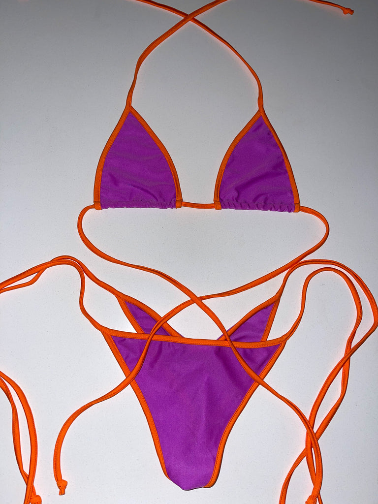 Tropical sunrise bikini - Bikinis, Monokinis, skirt sets, and apparel inspired by strippers - Bubblegum The Brand