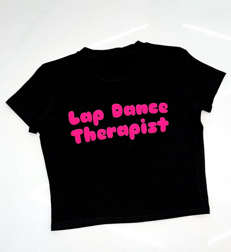 Lap dance therapist crop top