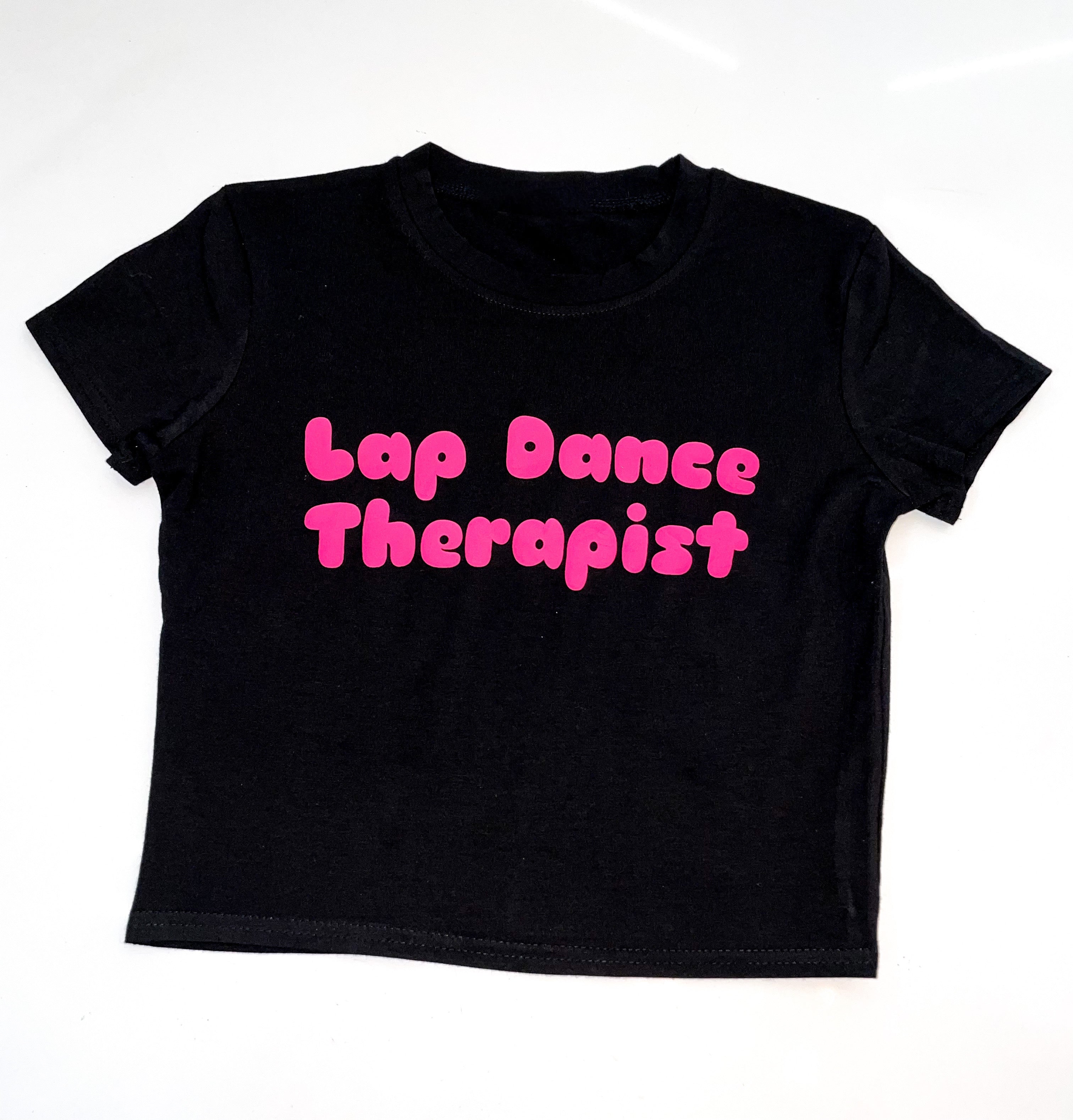 Lap dance therapist crop top