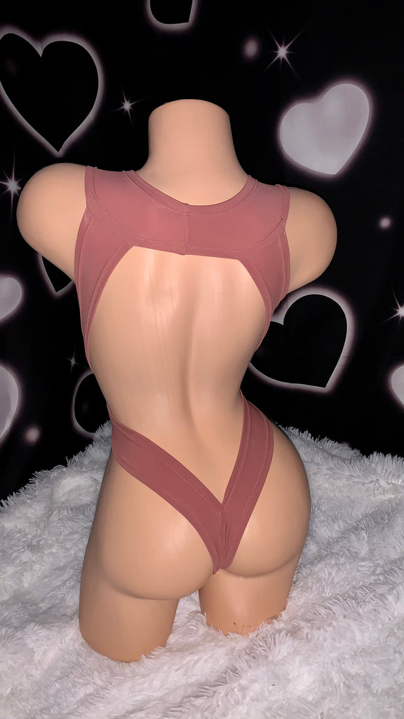 Matte Nude Wrap one piece - Bikinis, Monokinis, skirt sets, and apparel inspired by strippers - Bubblegum The Brand