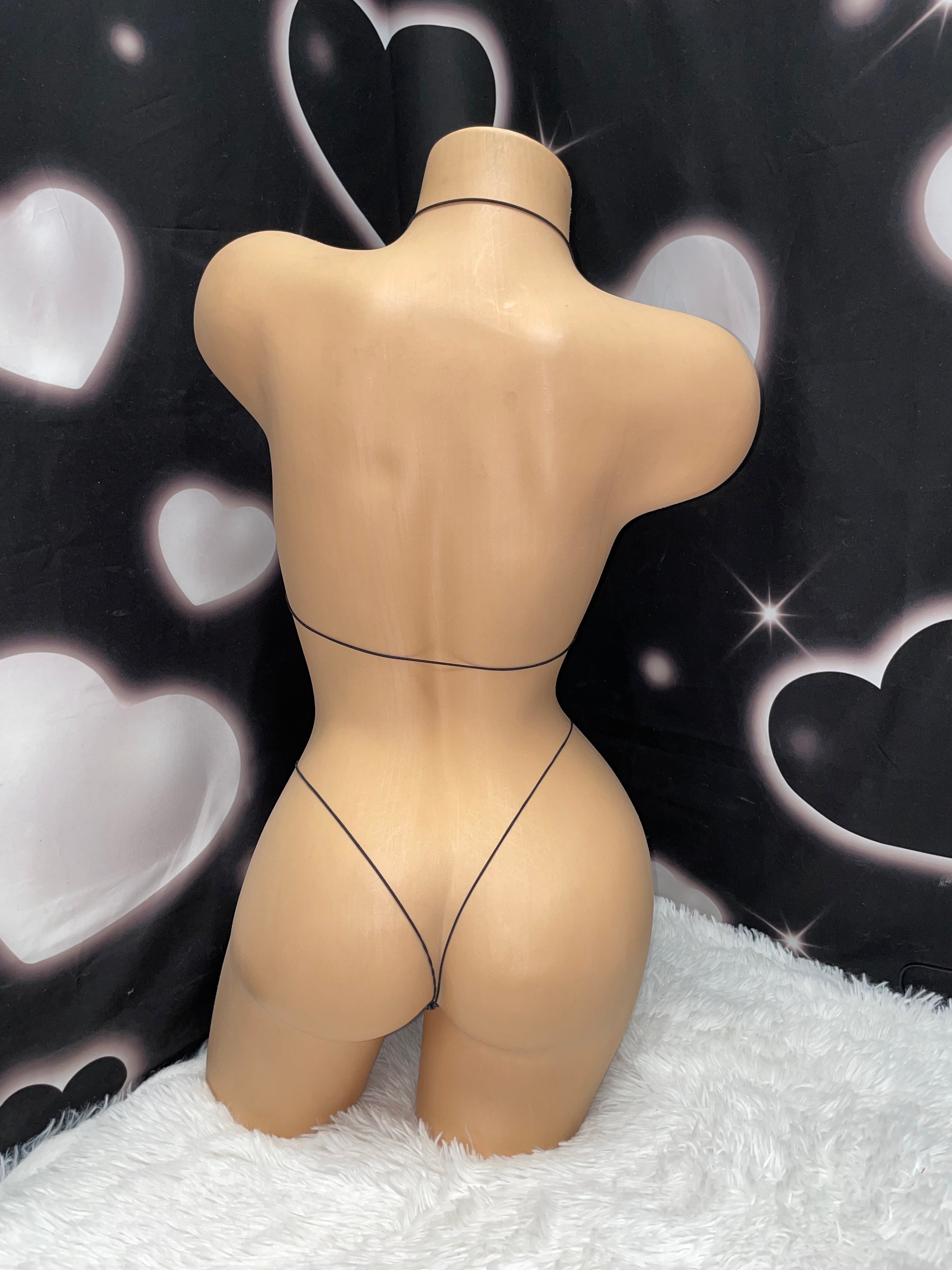 Slipthot string microkini - Bikinis, Monokinis, skirt sets, and apparel inspired by strippers - Bubblegum The Brand