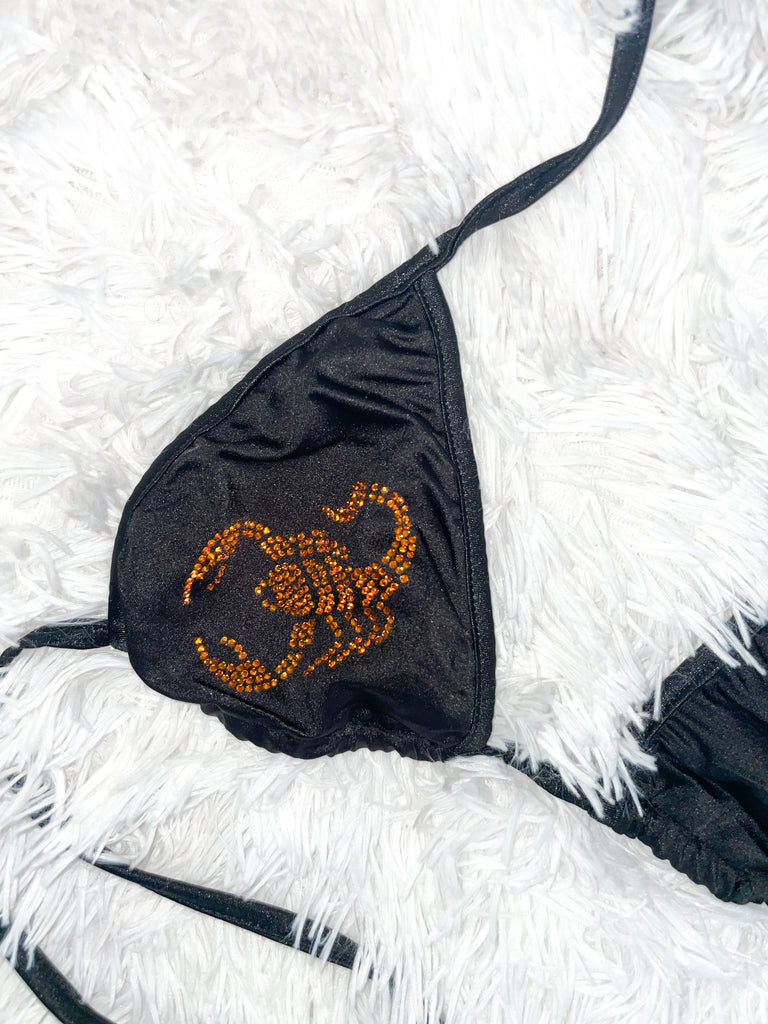 Rhinestone scorpion bikini - Bikinis, Monokinis, skirt sets, and apparel inspired by strippers - Bubblegum The Brand