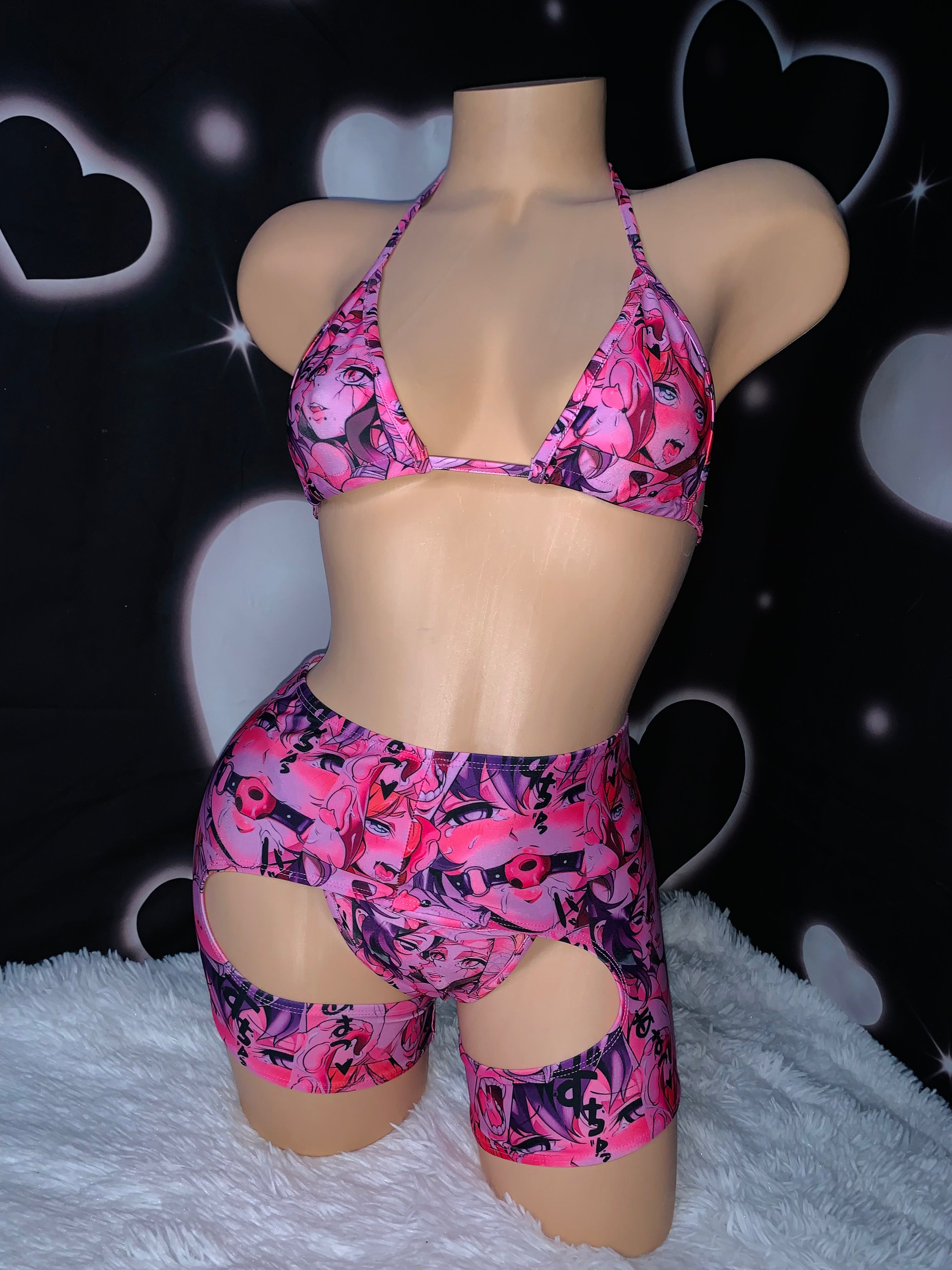 Exotic dancewear Stripper outfit. poledance bikini. festival outfit. rave outfit.