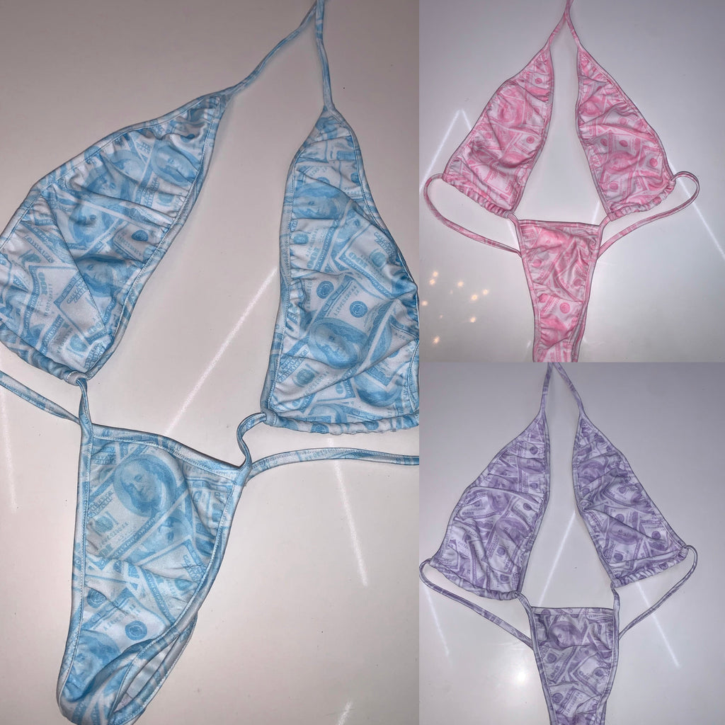 Pastel Money Slingshots - Bikinis, Monokinis, skirt sets, and apparel inspired by strippers - Bubblegum The Brand