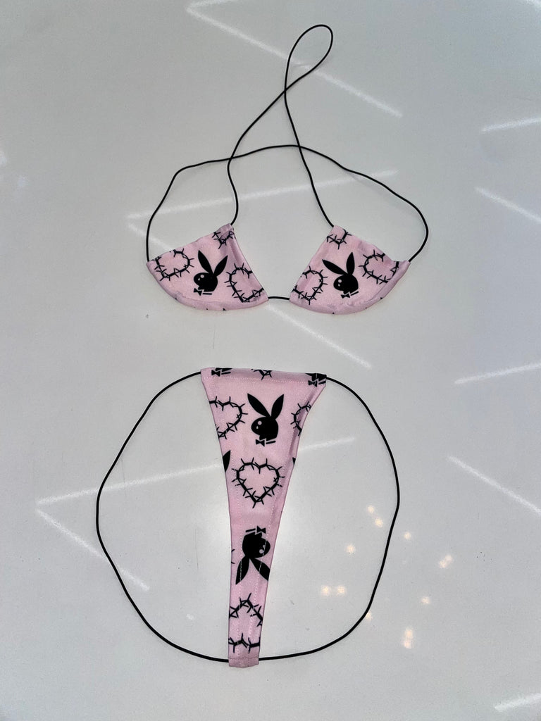 Heartbreaker string microkini - Bikinis, Monokinis, skirt sets, and apparel inspired by strippers - Bubblegum The Brand