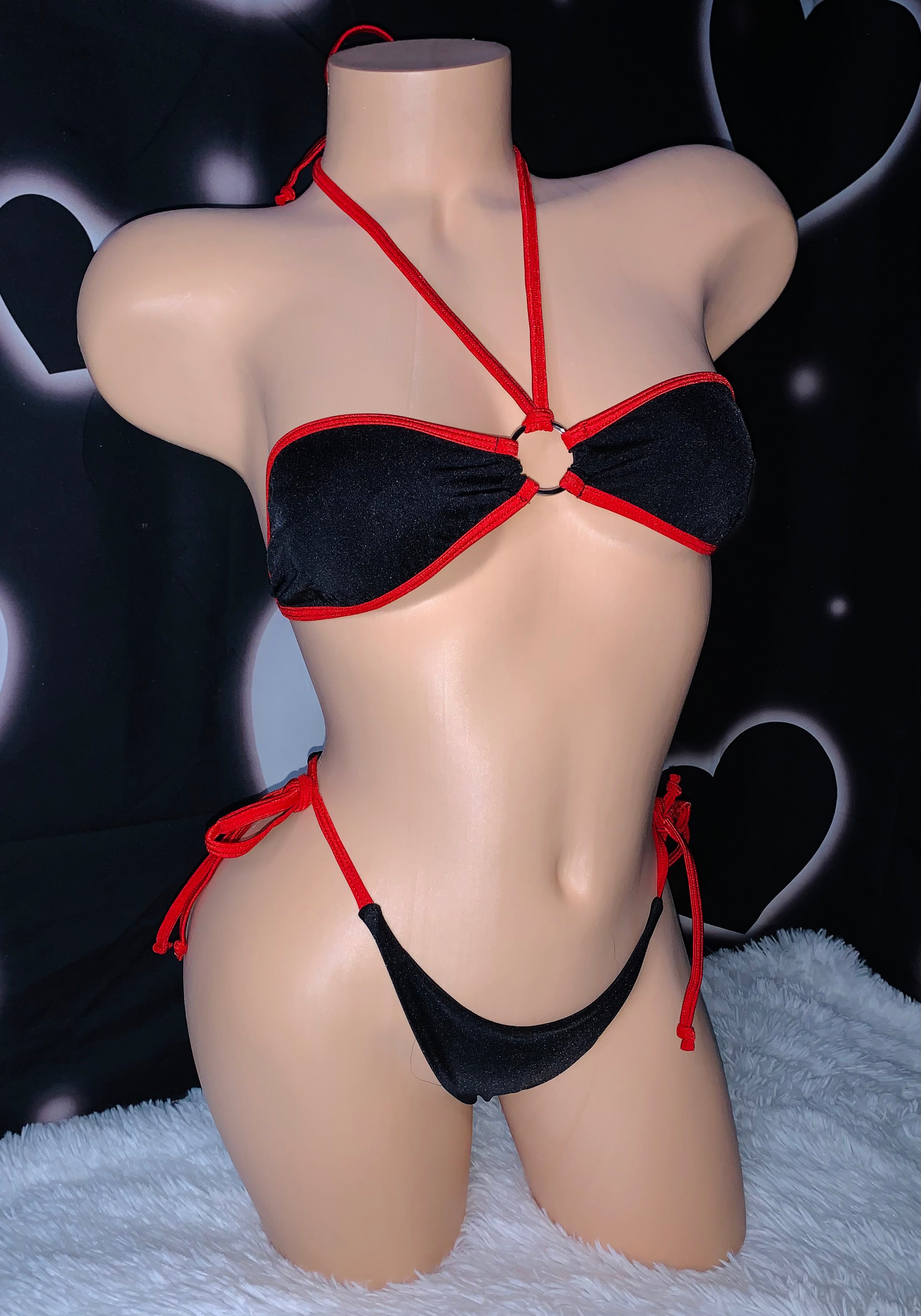 Diabla ring bikini - Bikinis, Monokinis, skirt sets, and apparel inspired by strippers - Bubblegum The Brand