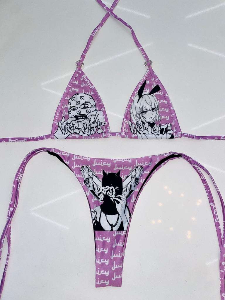 Vice city sparkle hearts bikini