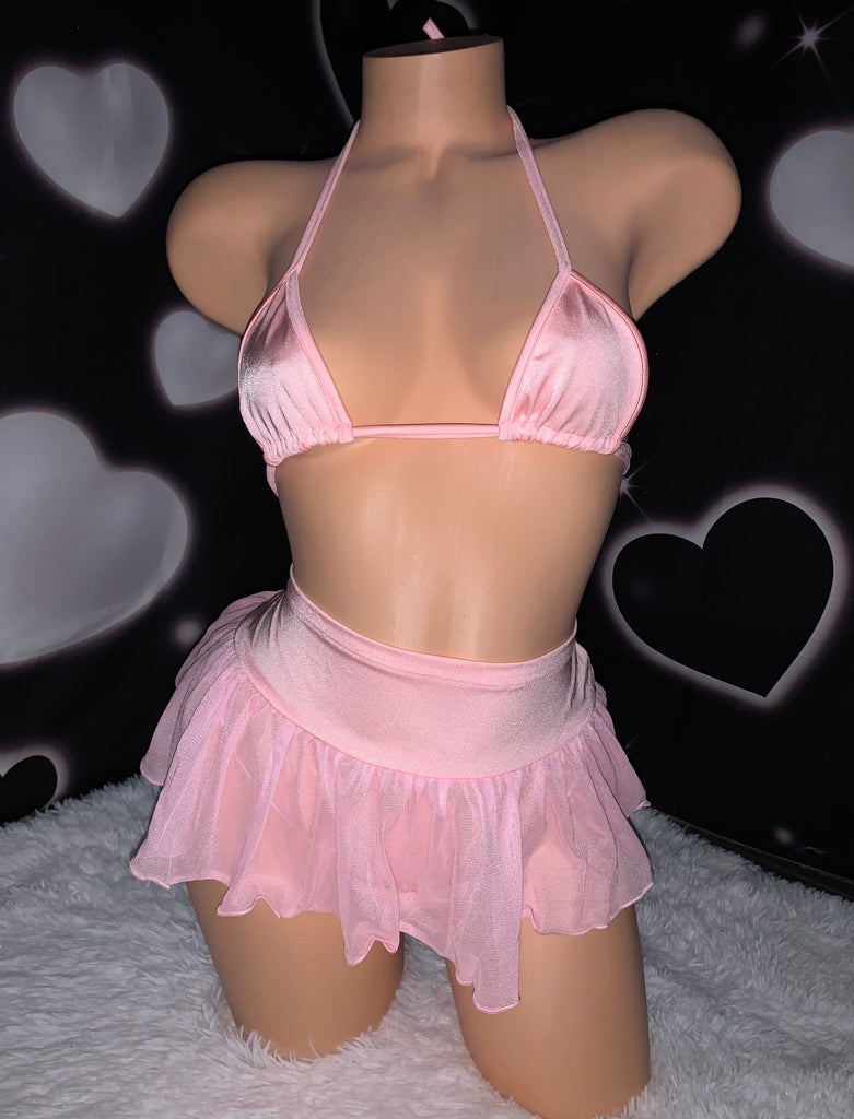 fairytale mesh skirt set - Bikinis, Monokinis, skirt sets, and apparel inspired by strippers - Bubblegum The Brand