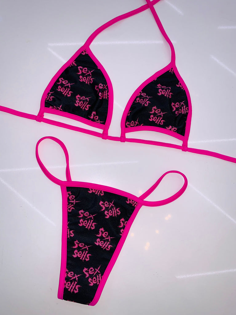 Sex sells bikini pink - Bikinis, Monokinis, skirt sets, and apparel inspired by strippers - Bubblegum The Brand